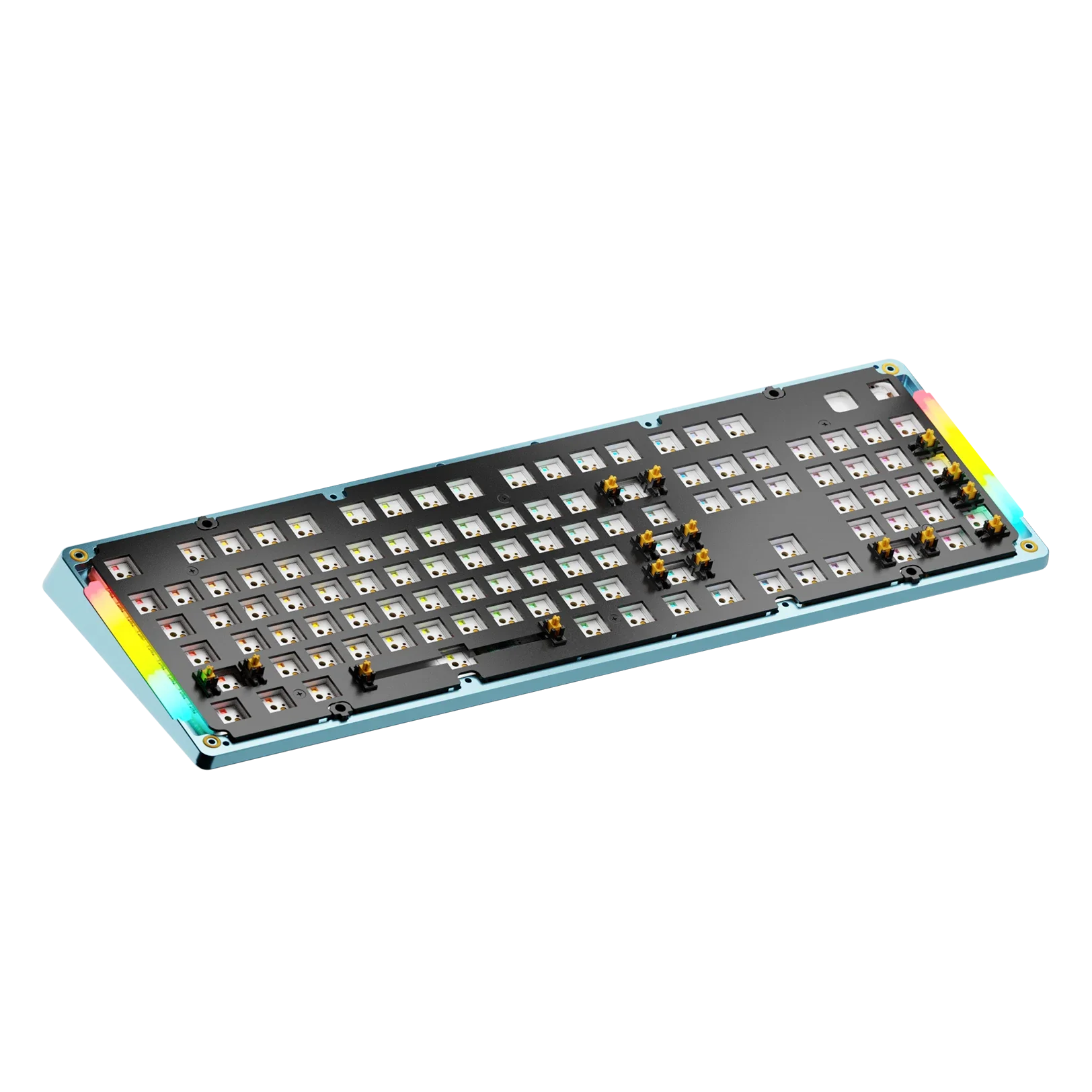 GMMK 3 Mechanical Keyboard Bottom Case - Arctic Blue Metal Replacement Part for Custom Builds | Perfect for PC Gaming, Typing & DIY Keyboard Enthusiasts