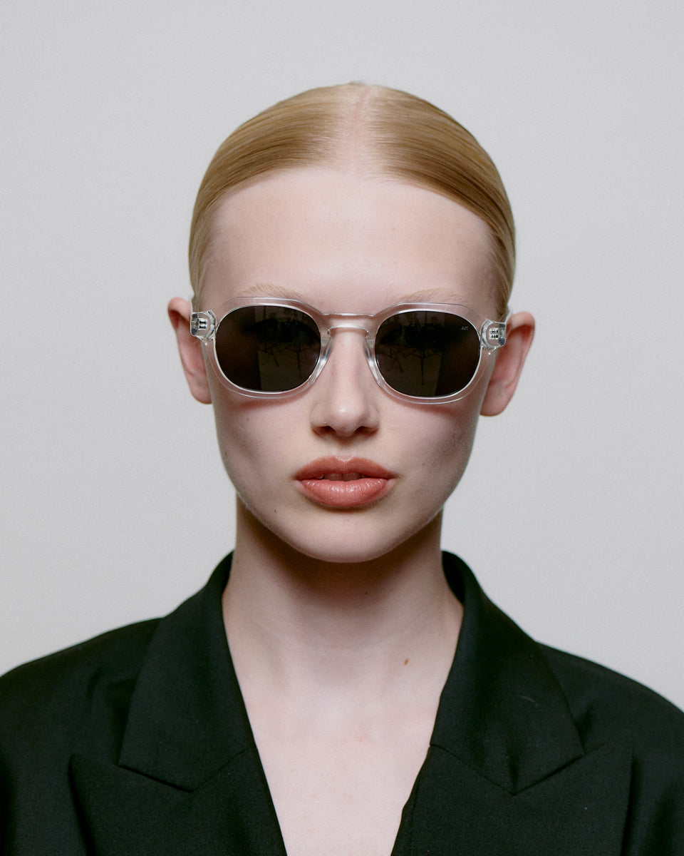 A. Kjaerbede Crystal Zan Sunglasses - UV Protection Polarized Lenses for Men & Women - Perfect for Beach, Driving & Outdoor Activities