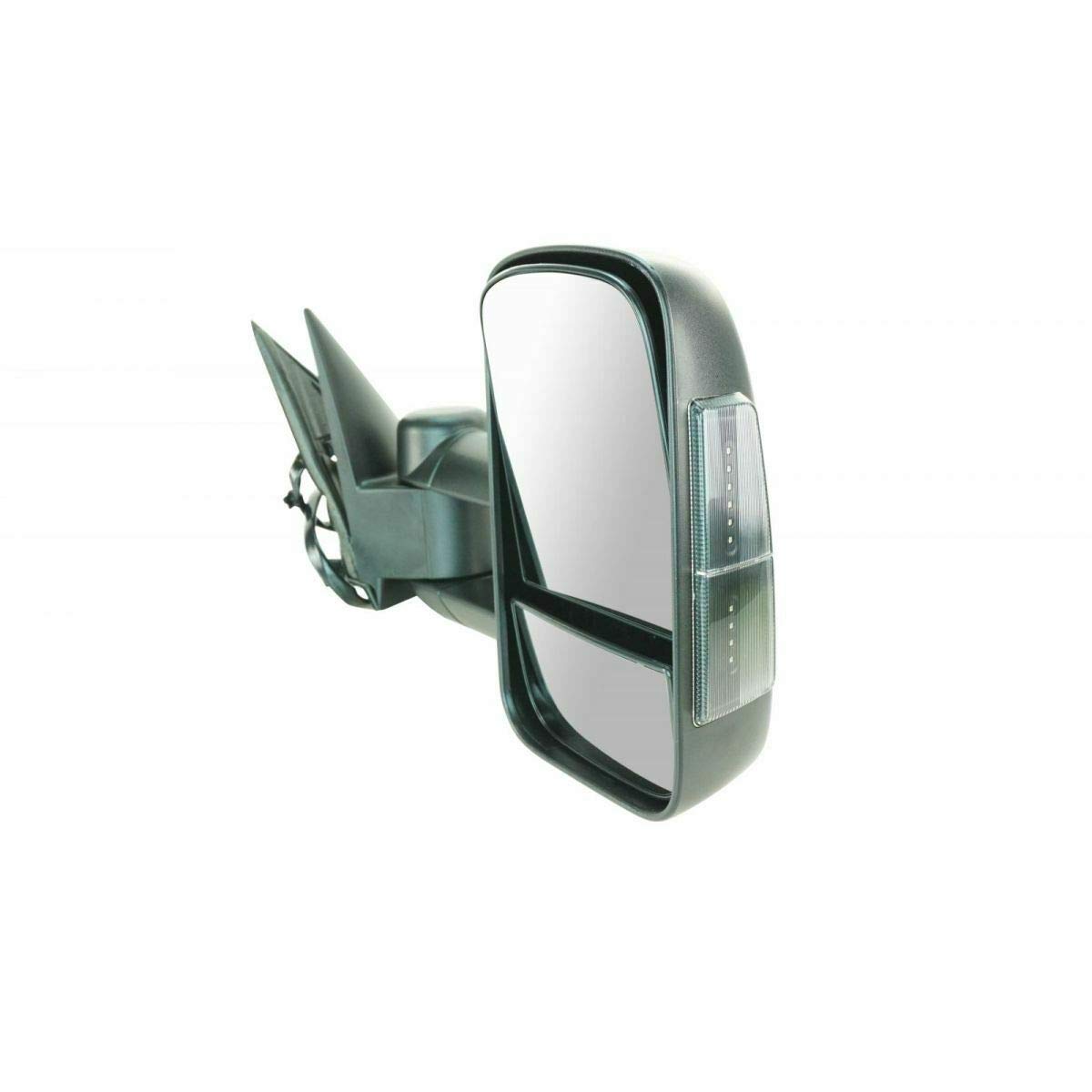 Power Heated Towing Mirrors with Smoke Turn Signal - Compatible with TR00131 - Perfect for Enhanced Visibility & Safety While Towing Trailers or RVs