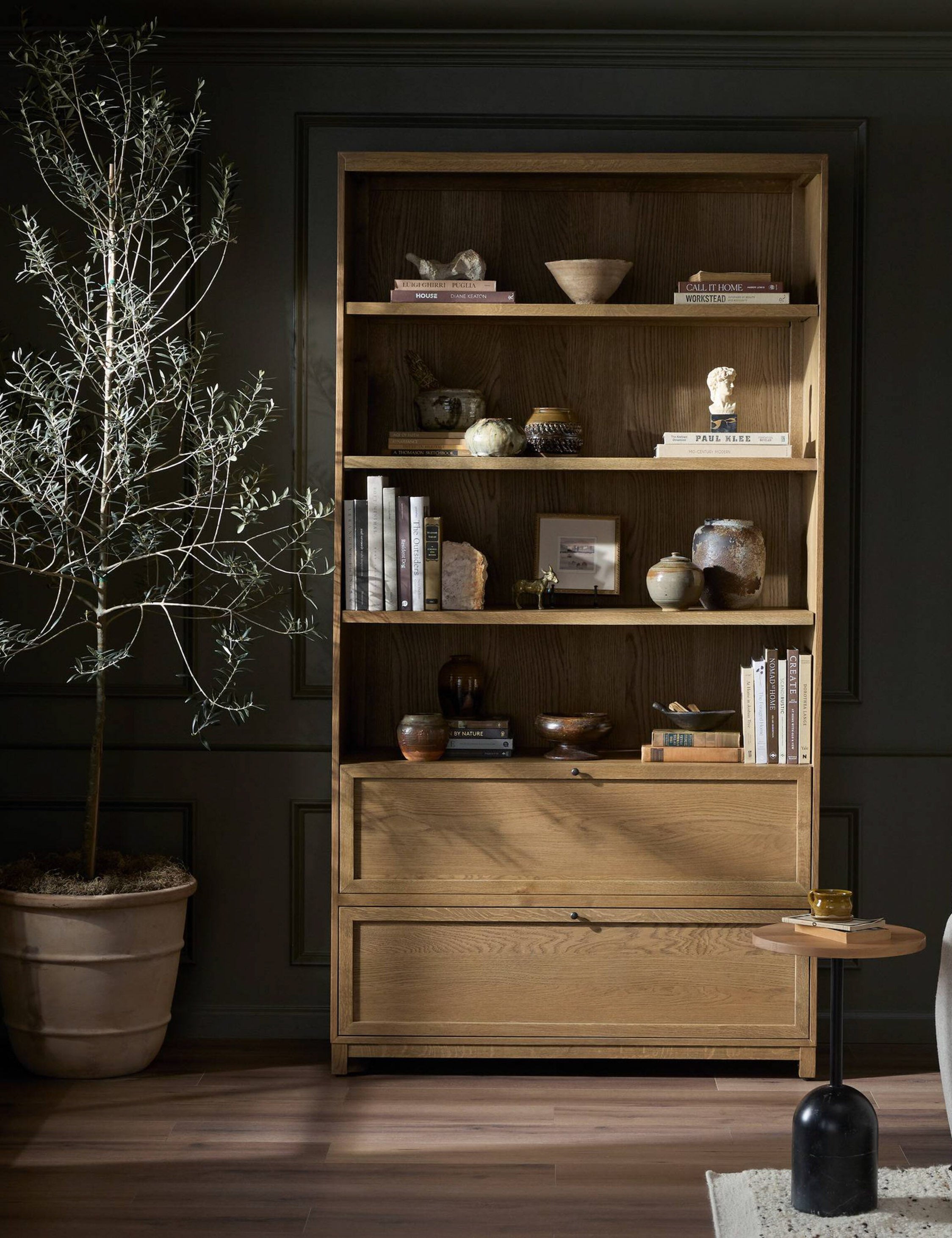 Carly Bookcase - Modern Wooden Bookshelf for Home & Office - Stylish Storage Solution for Books, Decor & Essentials