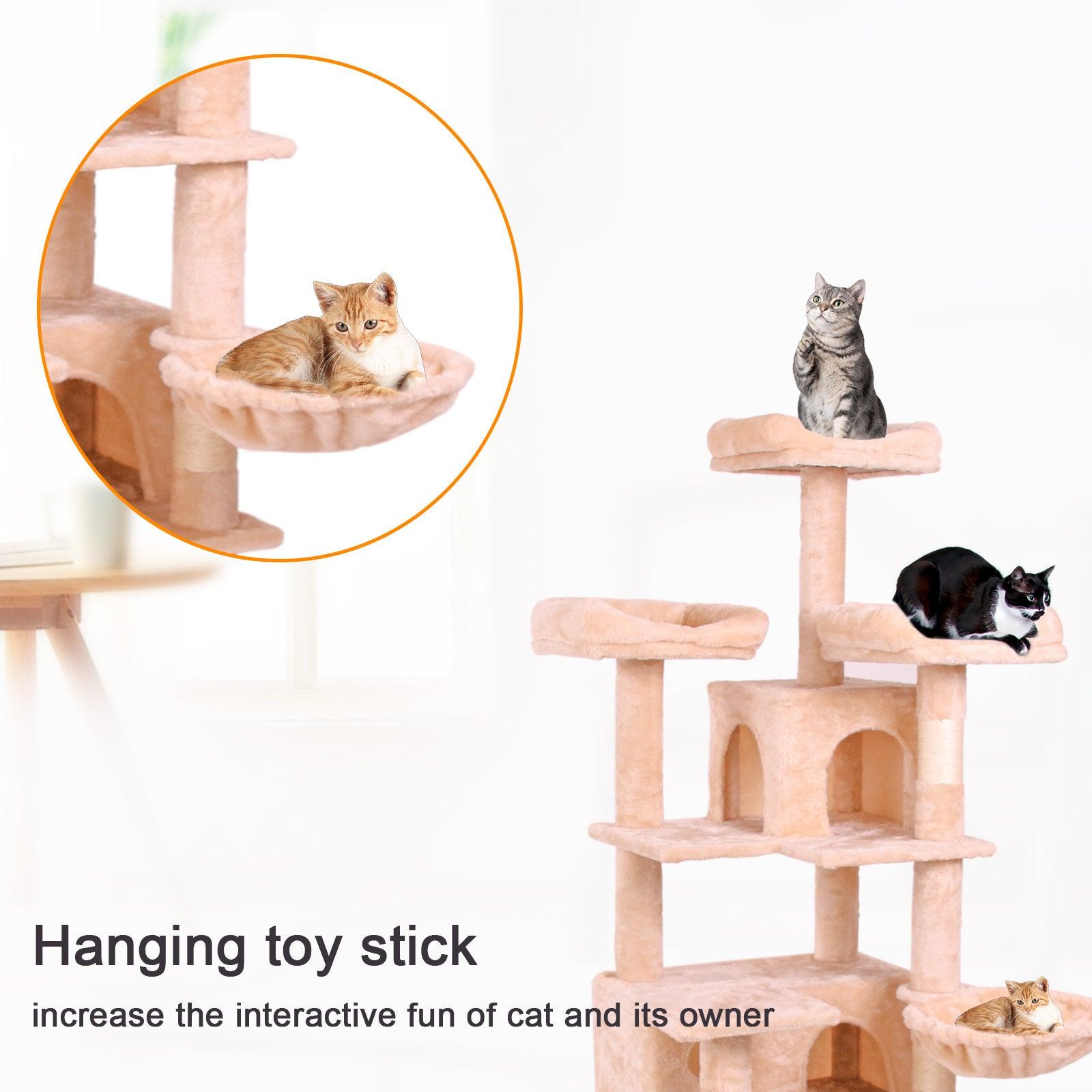 Premium Cat Climbing Frame with Scratching Posts - Multi-Level Cat Tree for Indoor Cats - Perfect for Play, Exercise & Nap Spaces in Home or Apartment
