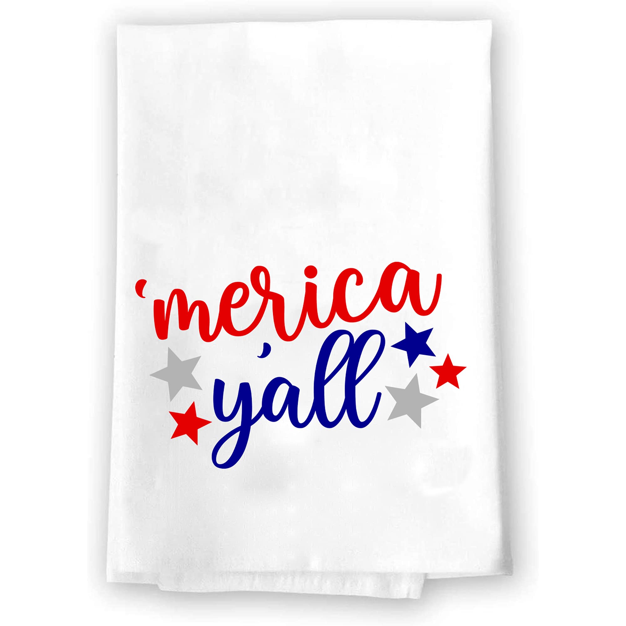 Patriotic American Flag Hand Towels - Red White and Blue Kitchen & Bath Towels for Memorial Day, 4th of July, Summer Home Decor | USA Holiday Decorations for Spring, Fall, and Seasonal Accents | Perfect for Parties, BBQs, and Patriotic Celebrations