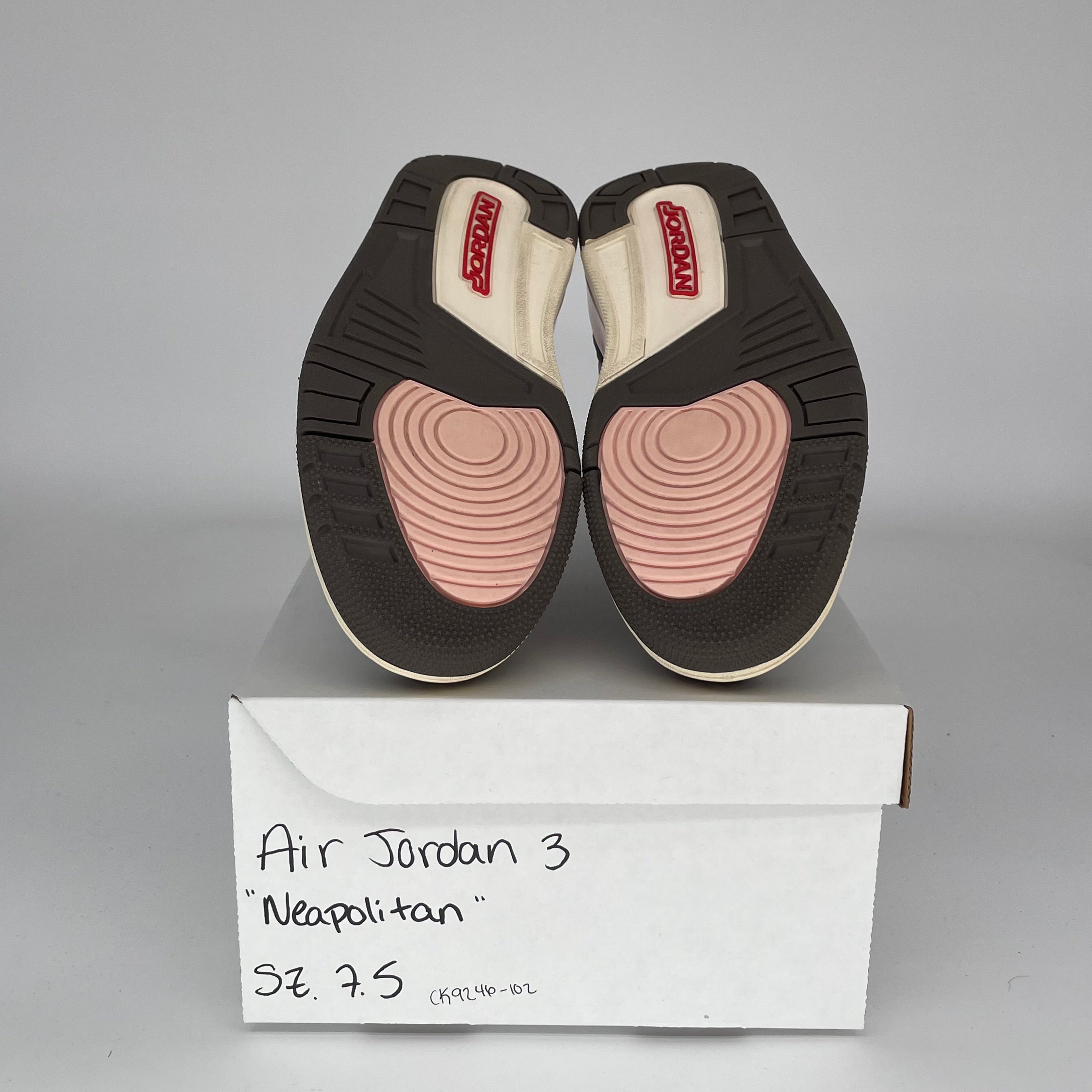 AIR JORDAN 3 NEAPOLITAN Womens Sneakers - Size 7.5/9W (CK9246-102) - Retro Basketball Shoes for Women, Streetwear Fashion & Casual Wear