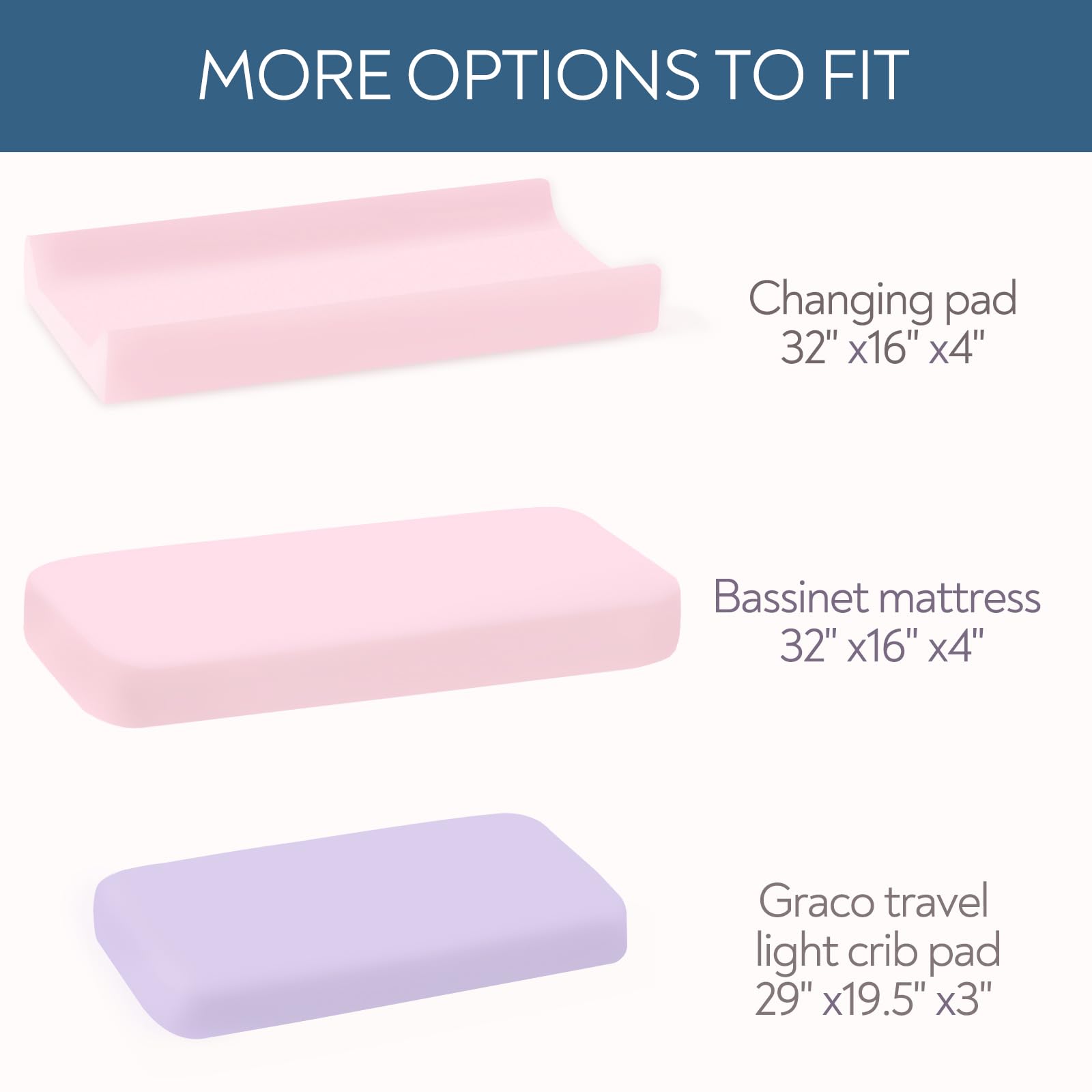 4 Pack Baby Changing Pad Covers for Girls - Soft Breathable Fitted Changing Table Sheets (32