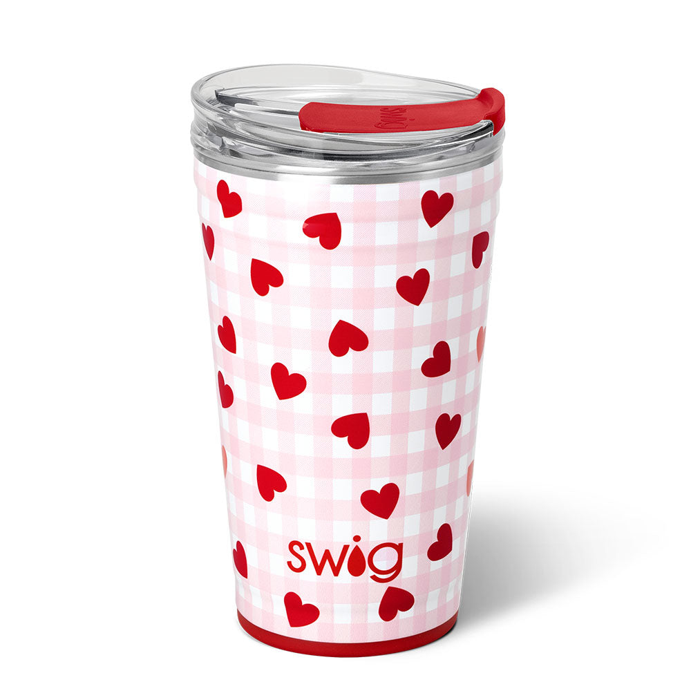 24oz Red Hots Party Cups - Bulk Disposable Plastic Cups for Parties, Events & BBQs - Durable & Vibrant Red Solo Cups for Beer, Cocktails & Drinks
