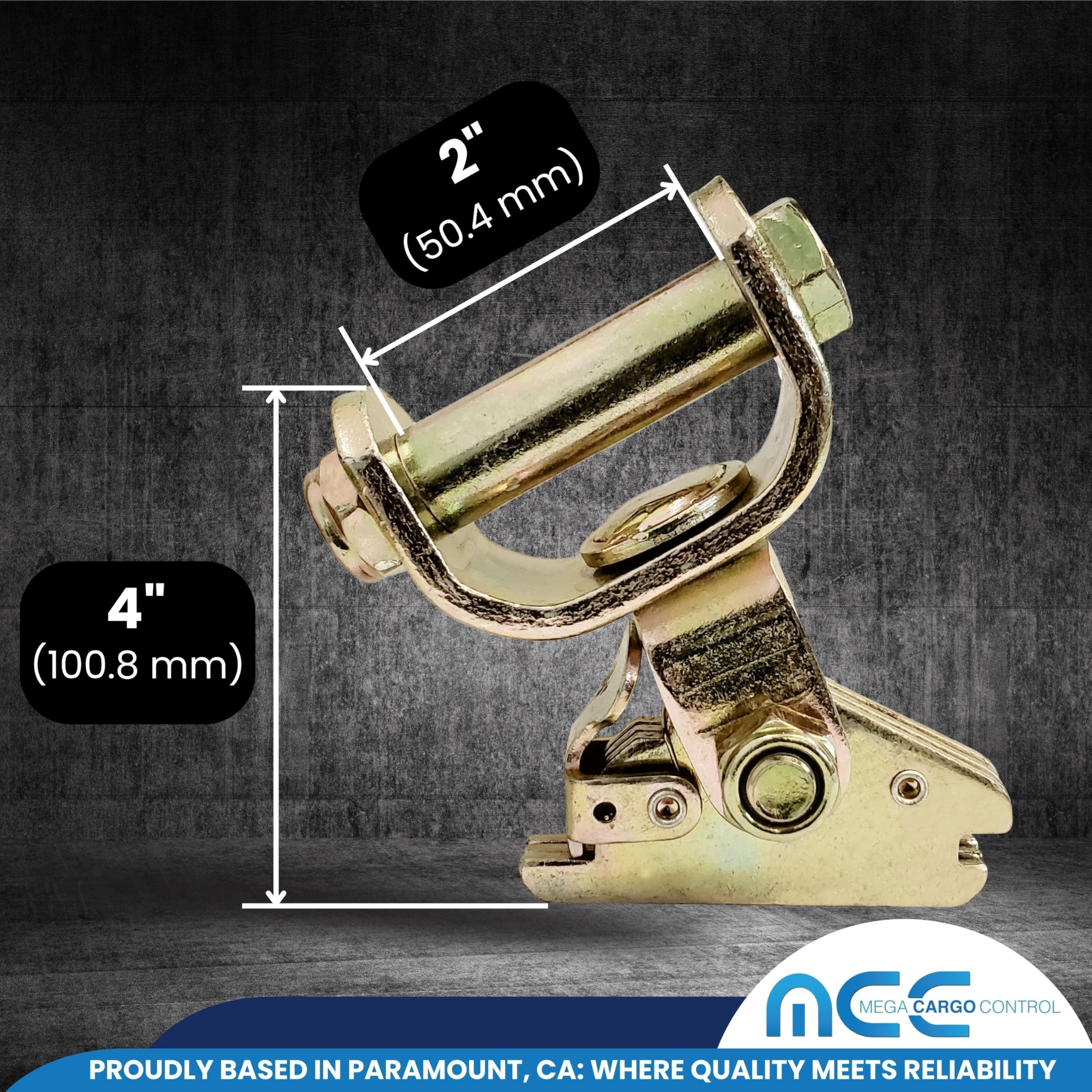 50 Pack Heavy Duty E-Track Roller Idler Swivel Fitting - Secure Tie Down Anchors for E Track Ratchet Straps, Wheel Straps & Cargo Control - Perfect for Trailers, Trucks, ATV, UTV, Flatbeds & Enclosed Trailers - Durable Transport & Towing Solution