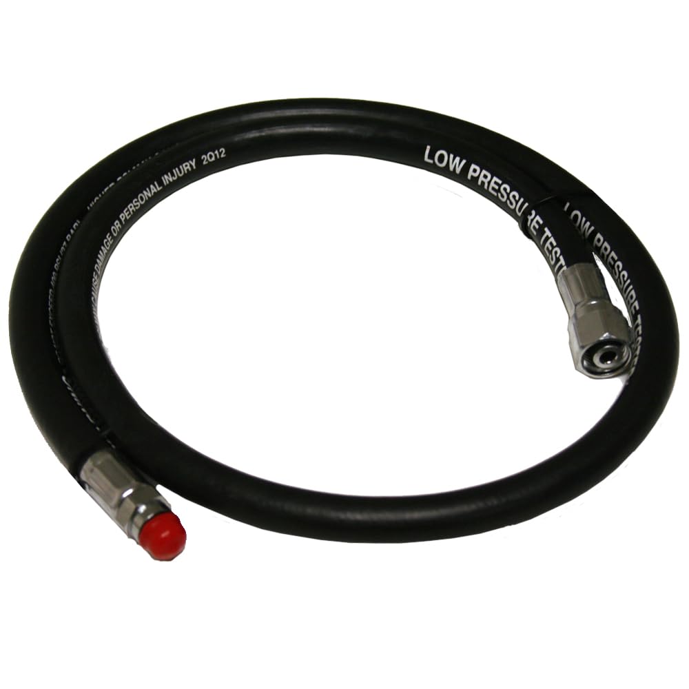 JCS 3/8-24 Low Pressure Air Regulator with Black Hose - Perfect for Air Compressors, Pneumatic Tools & HVAC Systems