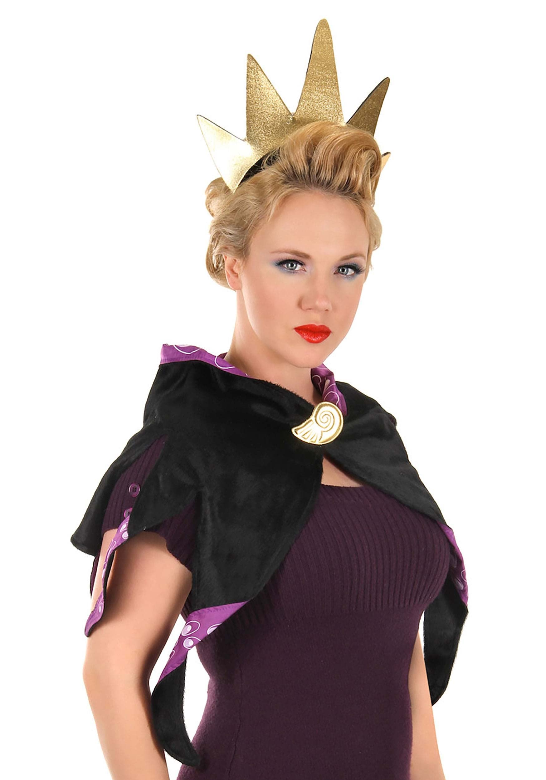 Ursula Headband and Collar Set for Women - Disney Villains Cosplay Accessories - Perfect for Halloween Costumes, Themed Parties, and Disneybounding Outfits