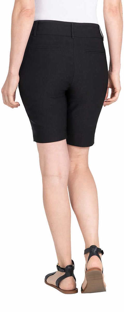 Hilary Radley Women's Bermuda Shorts - Pull-On Midweight for Casual Wear