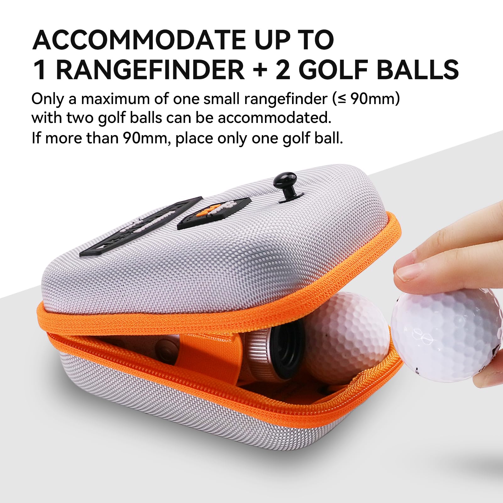Premium Hard Shell Golf Rangefinder Case - Universal Protective EVA Case Compatible with Bushnell, Callaway & TecTecTec - Durable Waterproof Golf Accessory with Carabiner Clip for Golfing, Hunting & Outdoor Sports