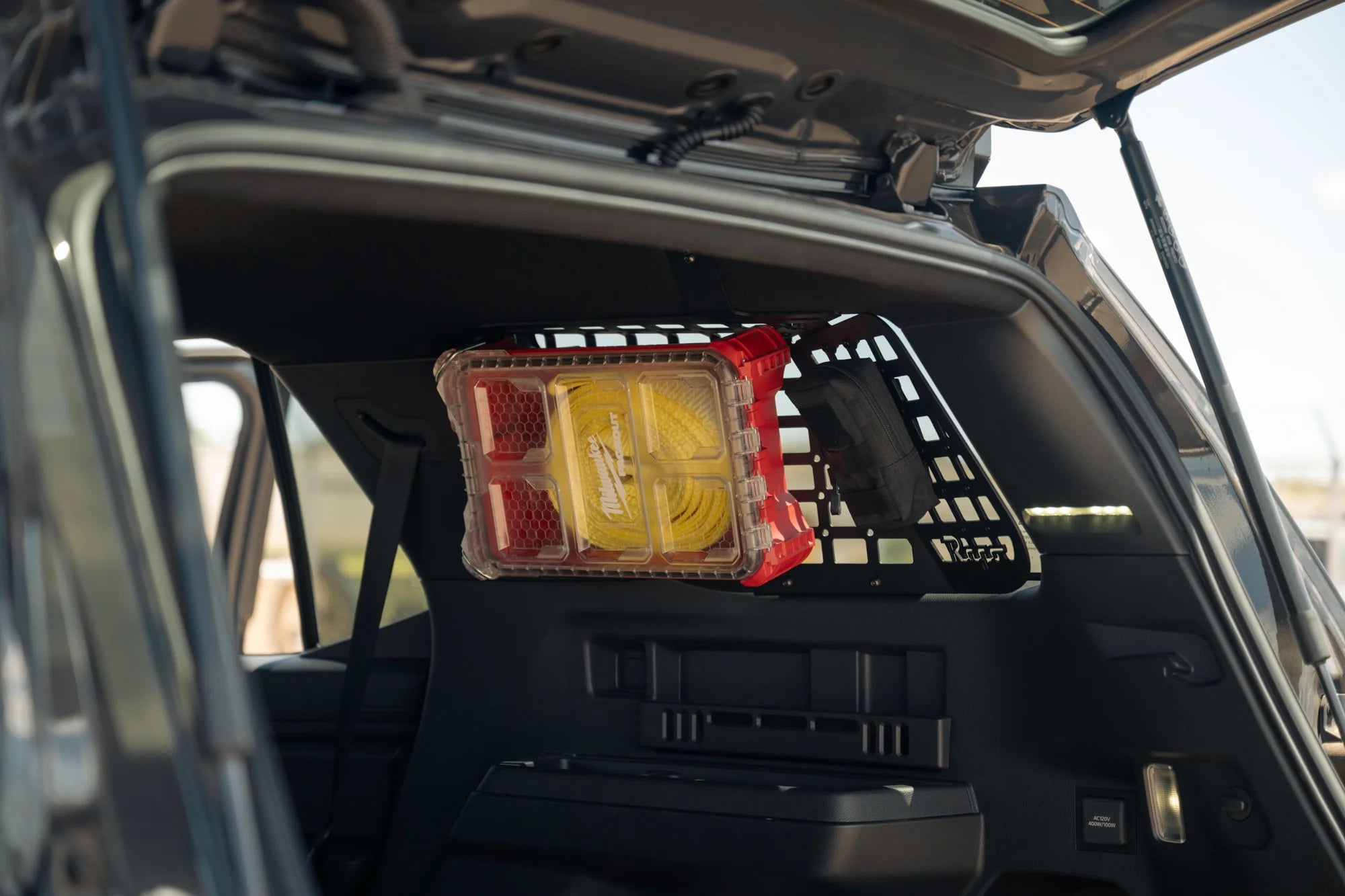 Rago Fabrication Rear MOLLE Storage Panel System for 2025+ Toyota 4Runner - Durable Off-Road Gear Organizer for Camping & Overlanding Adventures