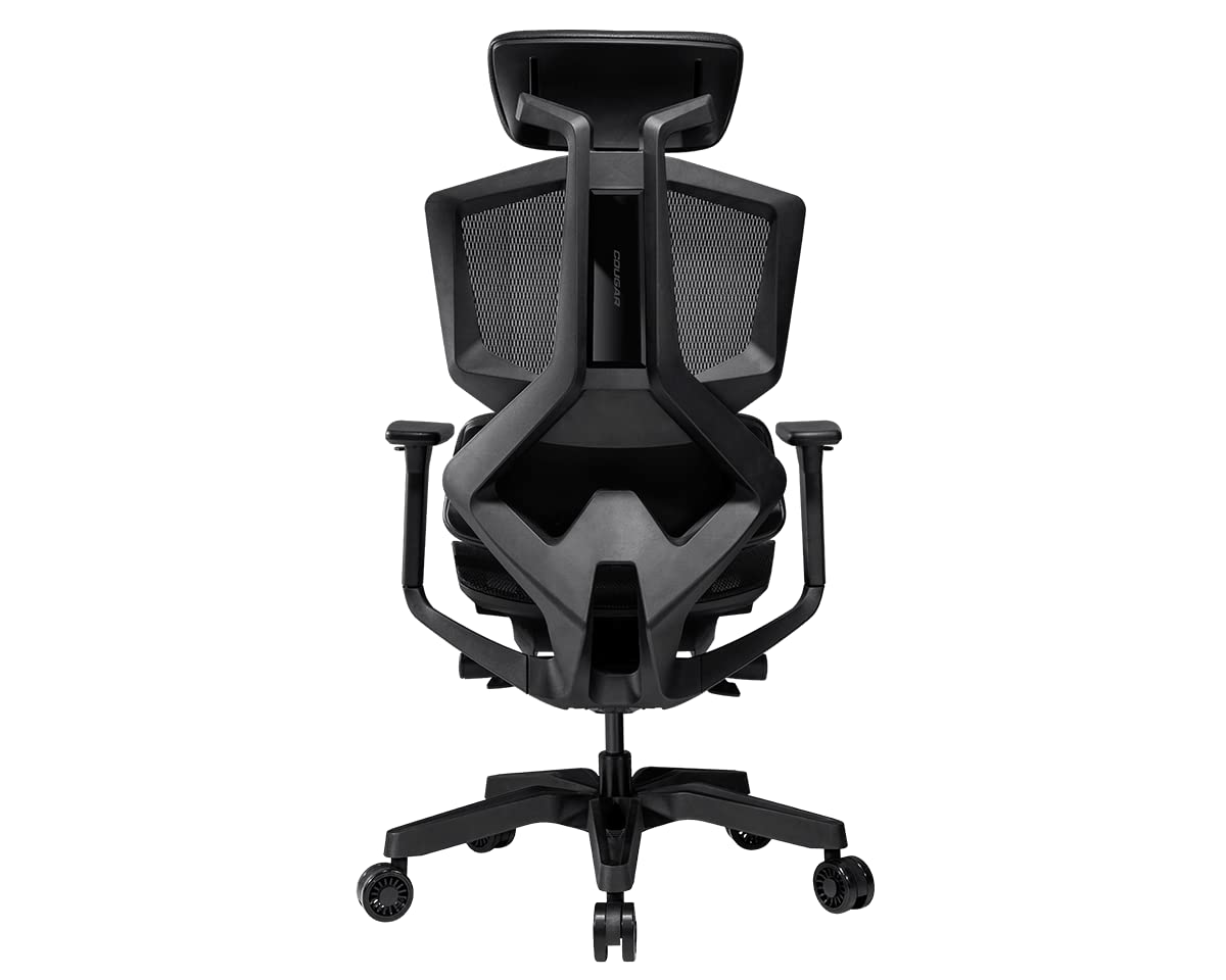 COUGAR Argo One Ergonomic Gaming Chair - Black - High Back Racing Style PC Gaming Chair with Adjustable Lumbar Support for Office, Home, and Esports