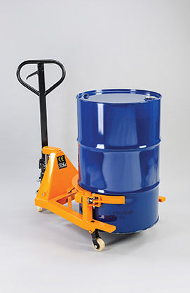 Heavy Duty Drum Pallet Truck - Hydraulic Drum Lifter & Mover for Warehouses, Factories, and Industrial Use - Perfect for Transporting Barrels, Drums, and Heavy Loads