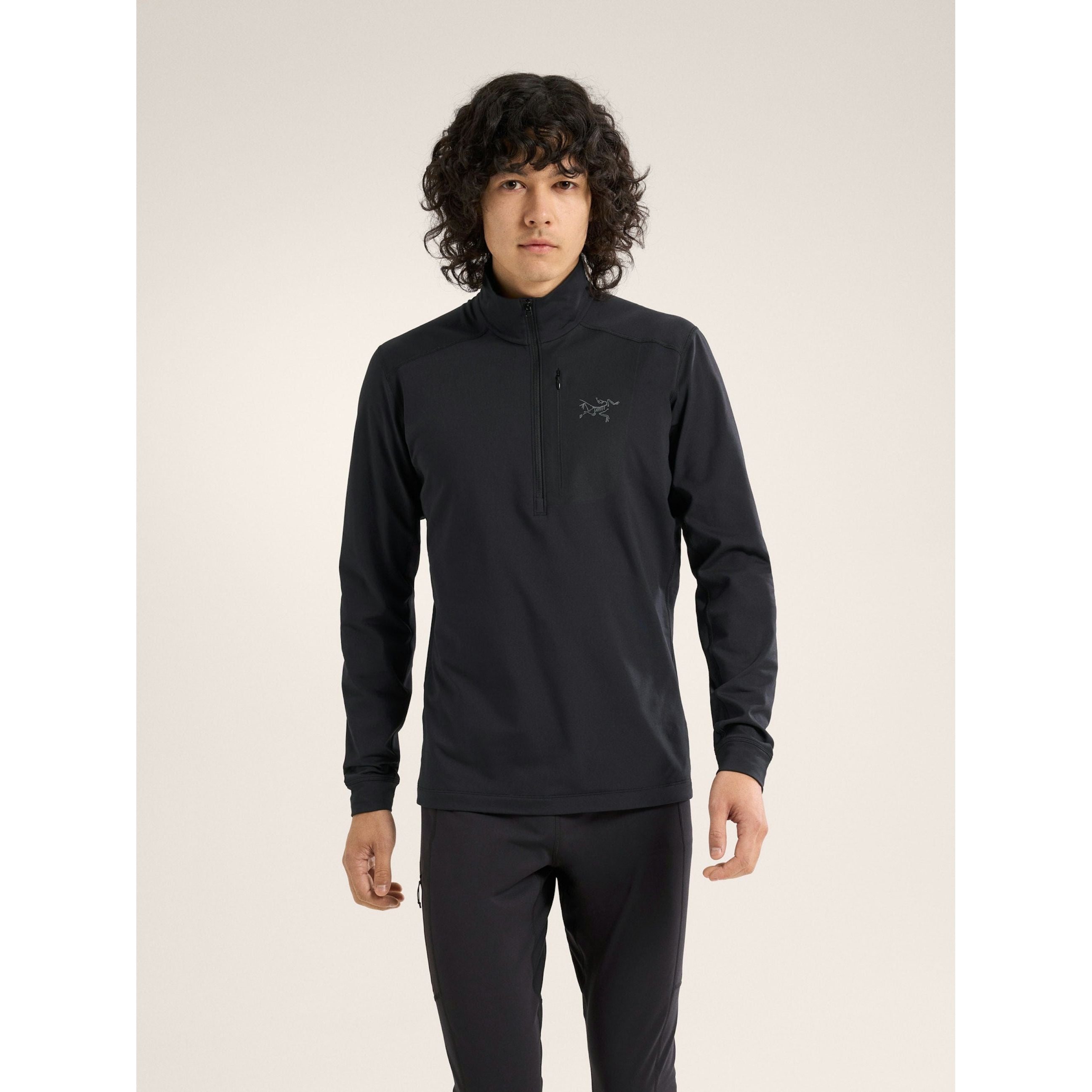 Arc'teryx Men's Rho LT Zip Neck Base Layer - Lightweight Merino Wool Thermal Shirt for Hiking, Skiing & Outdoor Activities