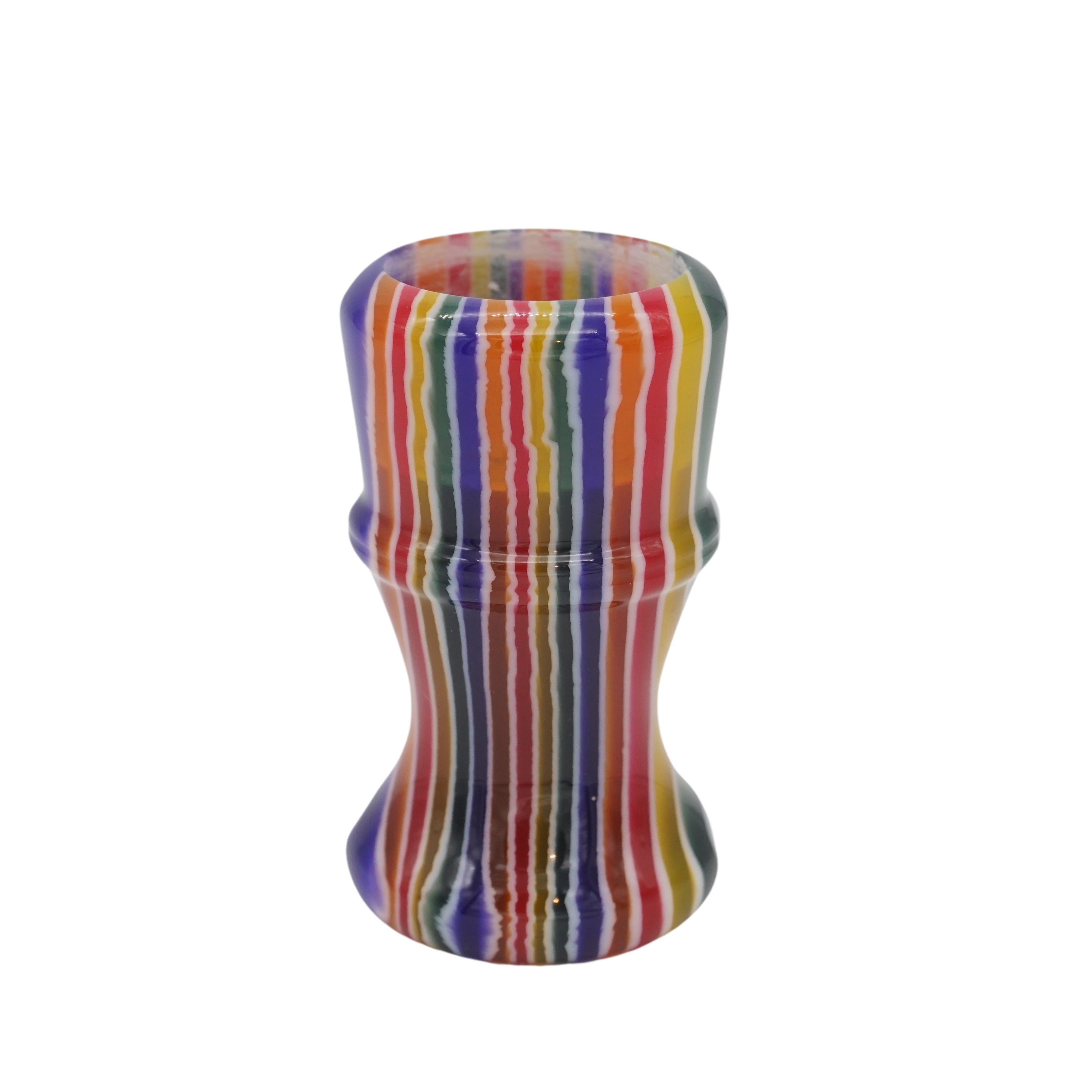 Handmade Candy Stripe Shaving Brush Handle - Fits 24mm & 26mm Knots - Perfect for Wet Shaving & Grooming Gifts for Men