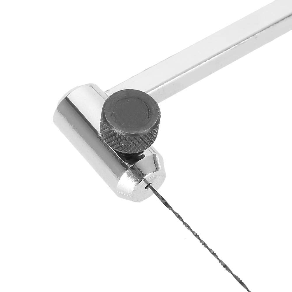 Adjustable U-Shaped Jewelry Saw Frame with 6 Spiral Blades - Coping Saw for Woodworking, Metal Cutting & DIY Crafts - Perfect for Jewelry Making, Model Building & Home Repairs (ASB400)