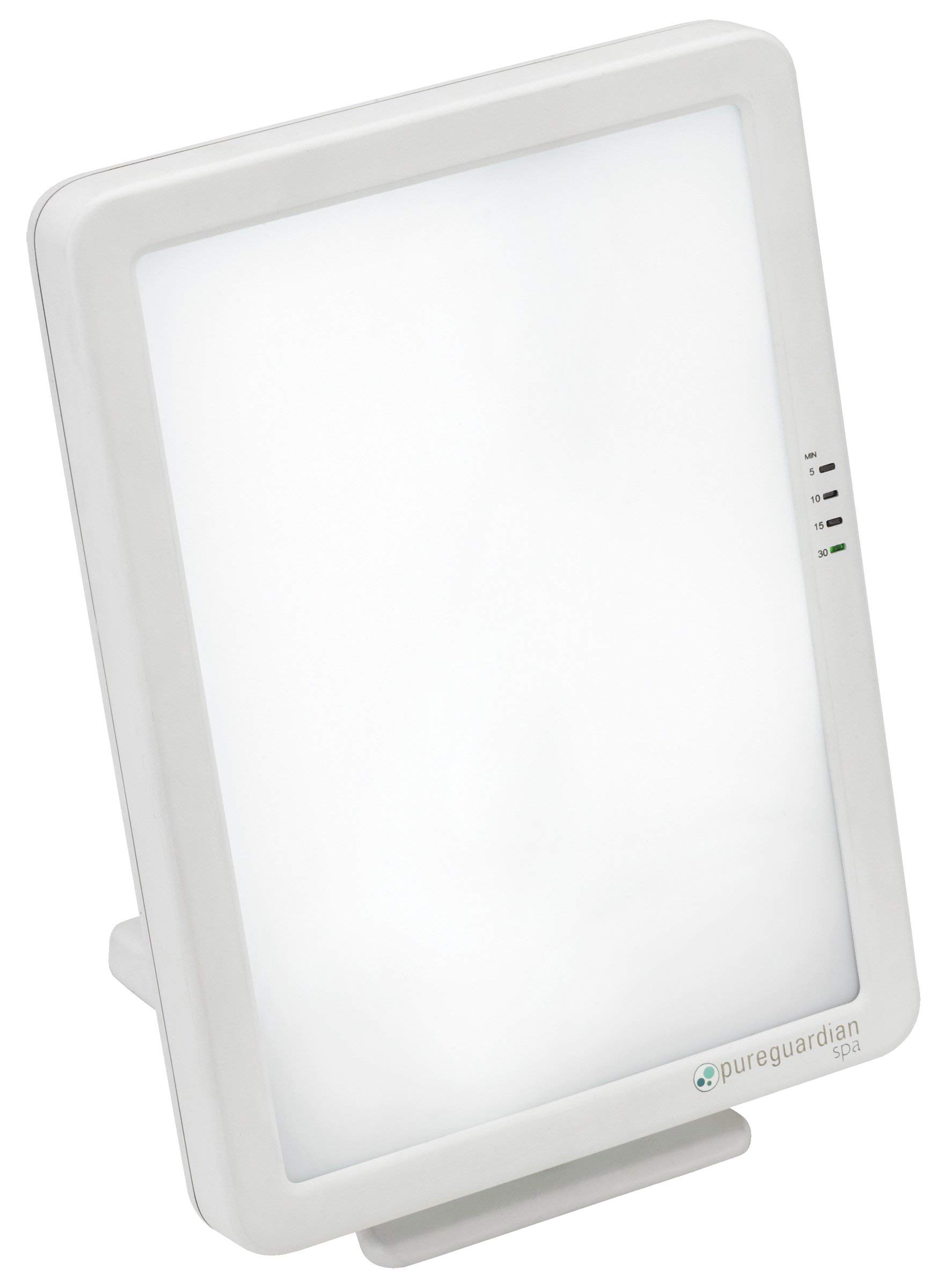 PureGuardian 10,000 LUX Full Spectrum Light Therapy Lamp - Adjustable Blue/White Light Intensity with Timer - SAD Treatment, Vitamin D Boost & Energy Enhancement - Perfect for Home Office, Reading & Relaxation