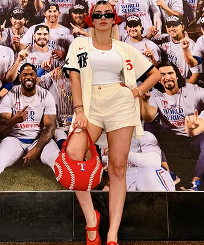 MLB Texas Rangers Team Hobo Bag - Stylish Crossbody Shoulder Bag for Women & Men - Perfect for Baseball Games, Travel & Everyday Use