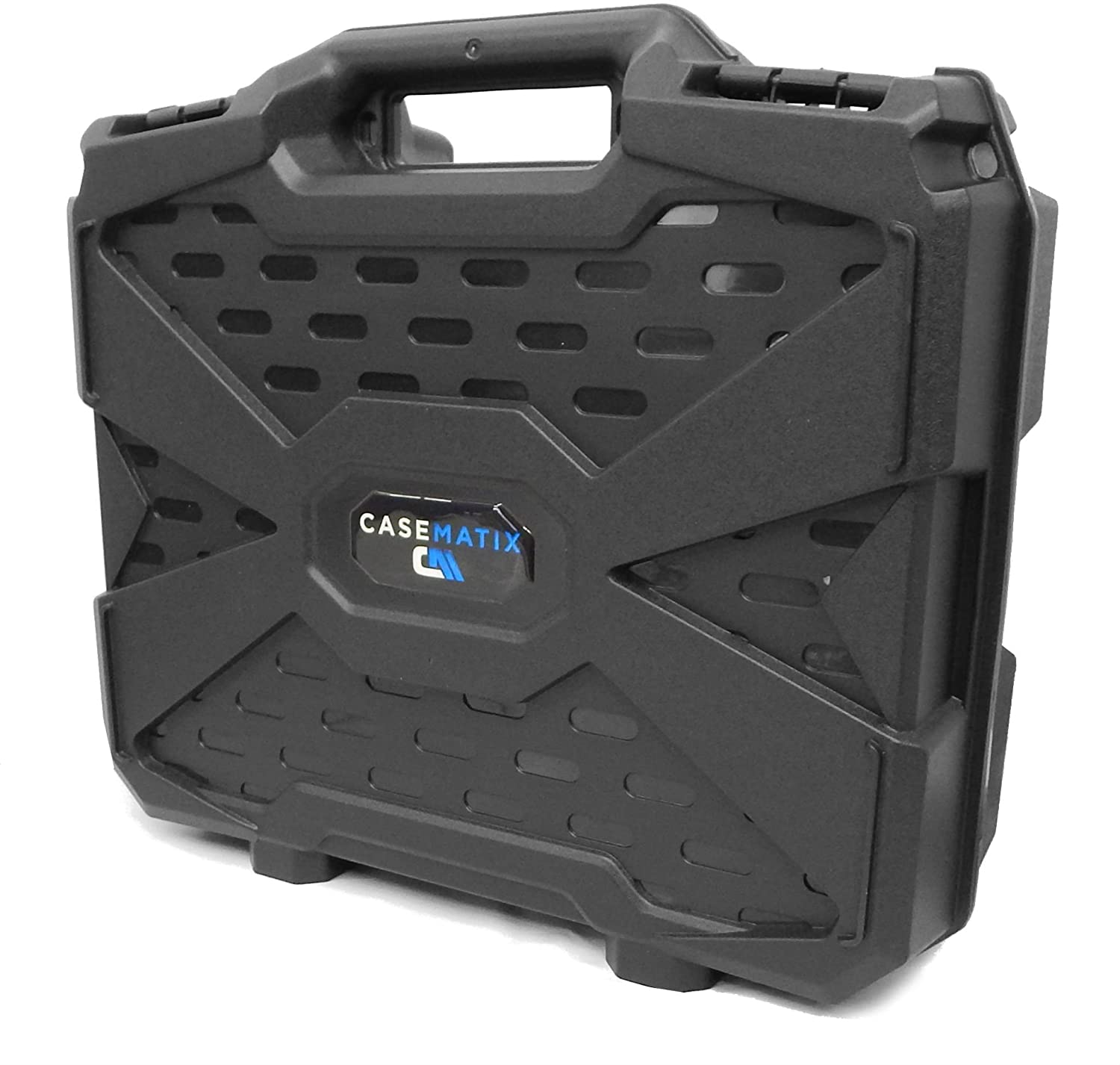 CASEMATIX 17-Inch Heavy Duty Hard Shell Mixer Travel Case - Compatible with Behringer Xenyx X1204USB, 1204USB, QX1204USB, Q1204USB, 1202FX, 1202, 802, Q802USB & More - Perfect for Studio, Live Performances & Road Travel
