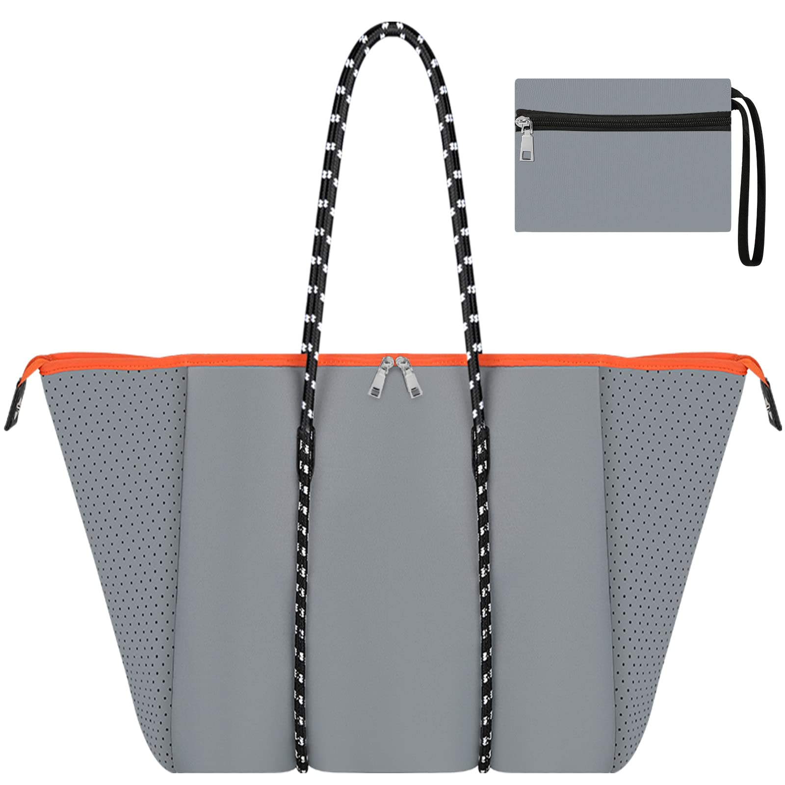 Neoprene Tote Bag for Women - Large Beach & Gym Bag for Travel & Pool