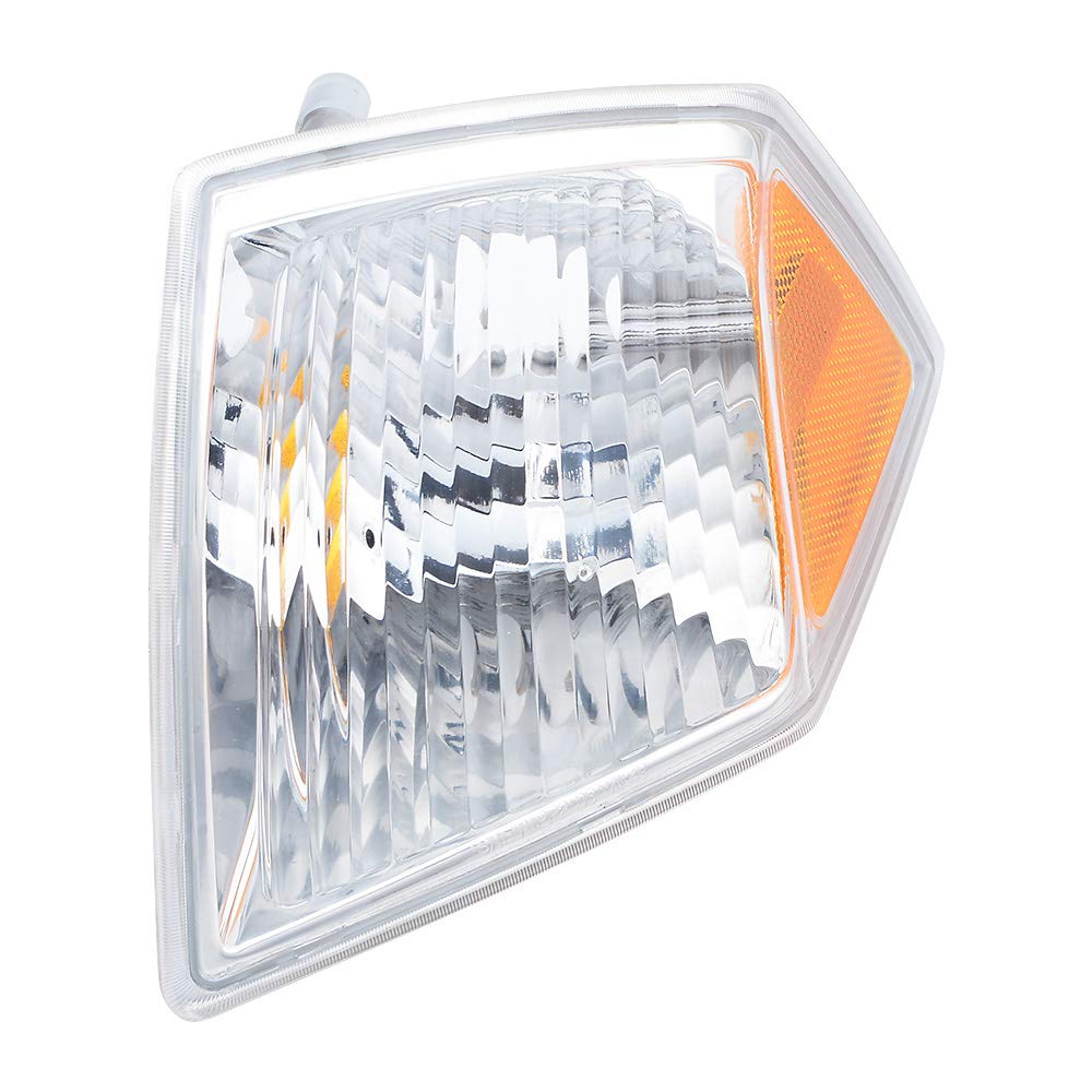 Astra Depot Clear Lens Left Driver Side Marker Parking Turn Signal Corner Light Cover for 2007-2010 Jeep Compass - Replacement for Broken or Foggy Lights, Enhances Visibility & Safety at Night Driving
