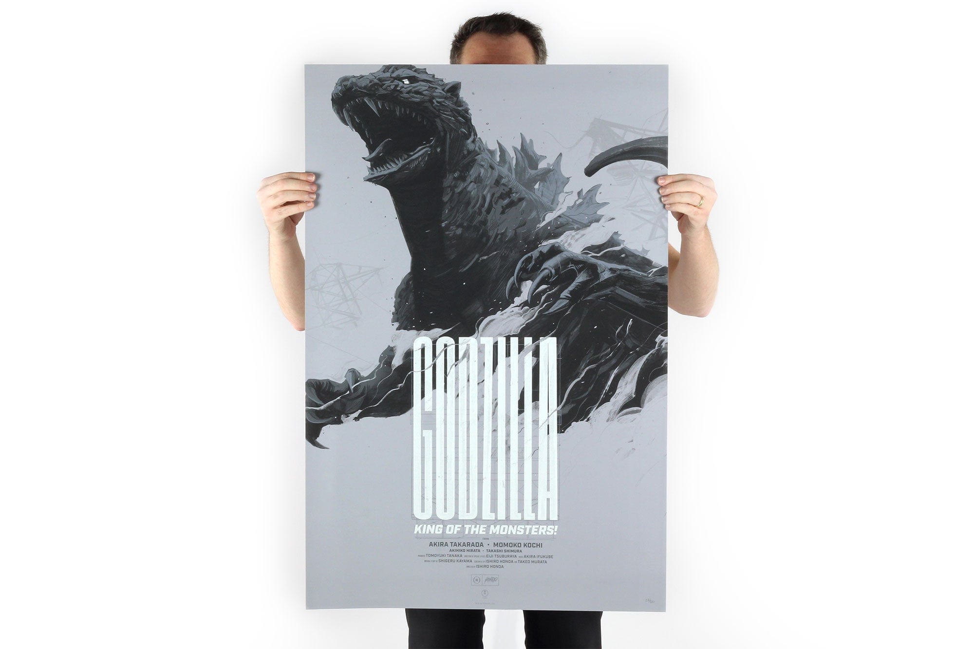 Godzilla Screenprinted Poster - High Quality Movie Wall Art Decor for Home, Office & Gifts - Perfect for Fans & Collectors