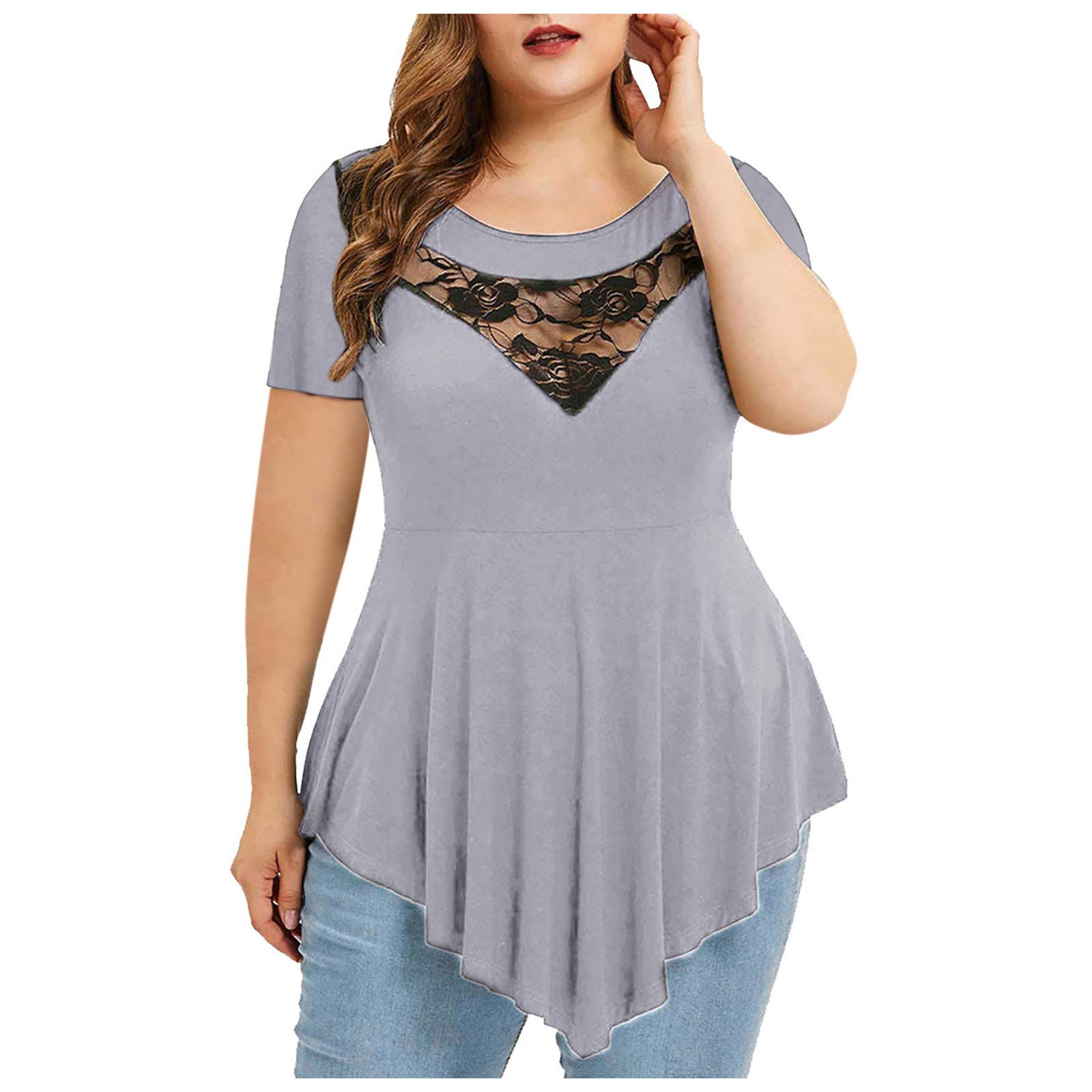 Women's Casual Square Neck Puff Sleeve T-Shirts - Loose Fit Athletic Tops for Women | Dressy & Comfortable Everyday Wear | Perfect for Workout, Office & Weekend Outings