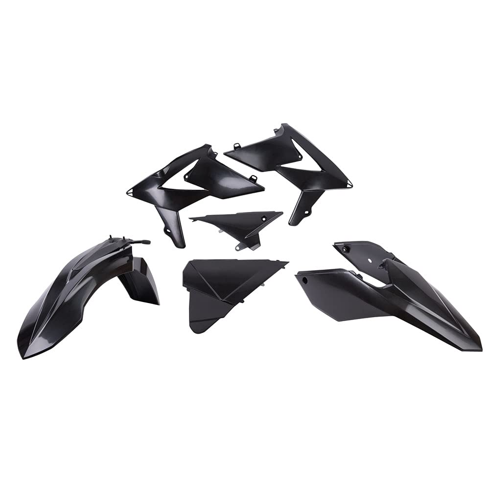 POLISPORT Plastic Body Kit - Black (90777) | Durable Motorcycle Protection for Off-Road & Trail Riding