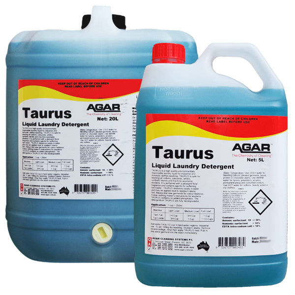 Agar Taurus Liquid Laundry Detergent - Gentle & Powerful Stain Remover for All Fabrics | Perfect for Families, Sensitive Skin & HE Machines | Fresh Scent for Clothes, Towels & Bedding