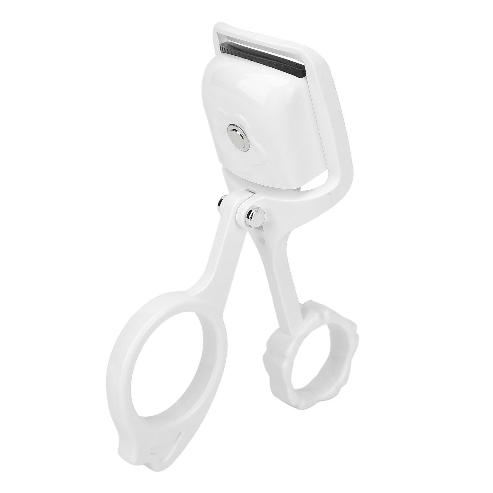 Heated USB Eyelash Curler - Portable Permanent Curling Tool with Type C Charging for Home & Salon Use | Perfect for Travel, Bridal Makeup & Professional Styling (White)