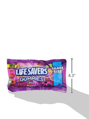 Life Savers Wild Berries Gummies Candy - 4.2 Ounce (Pack of 15) | Delicious Fruit Flavored Soft Chews for Parties, Snacks & On-the-Go Treats