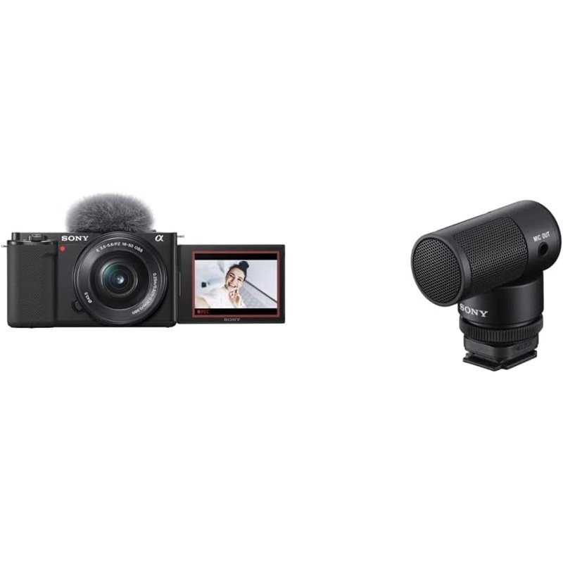 Sony Alpha ZV-E10 APS-C Mirrorless Vlogging Camera Kit with Accessories - Perfect for YouTube, Travel & Content Creation