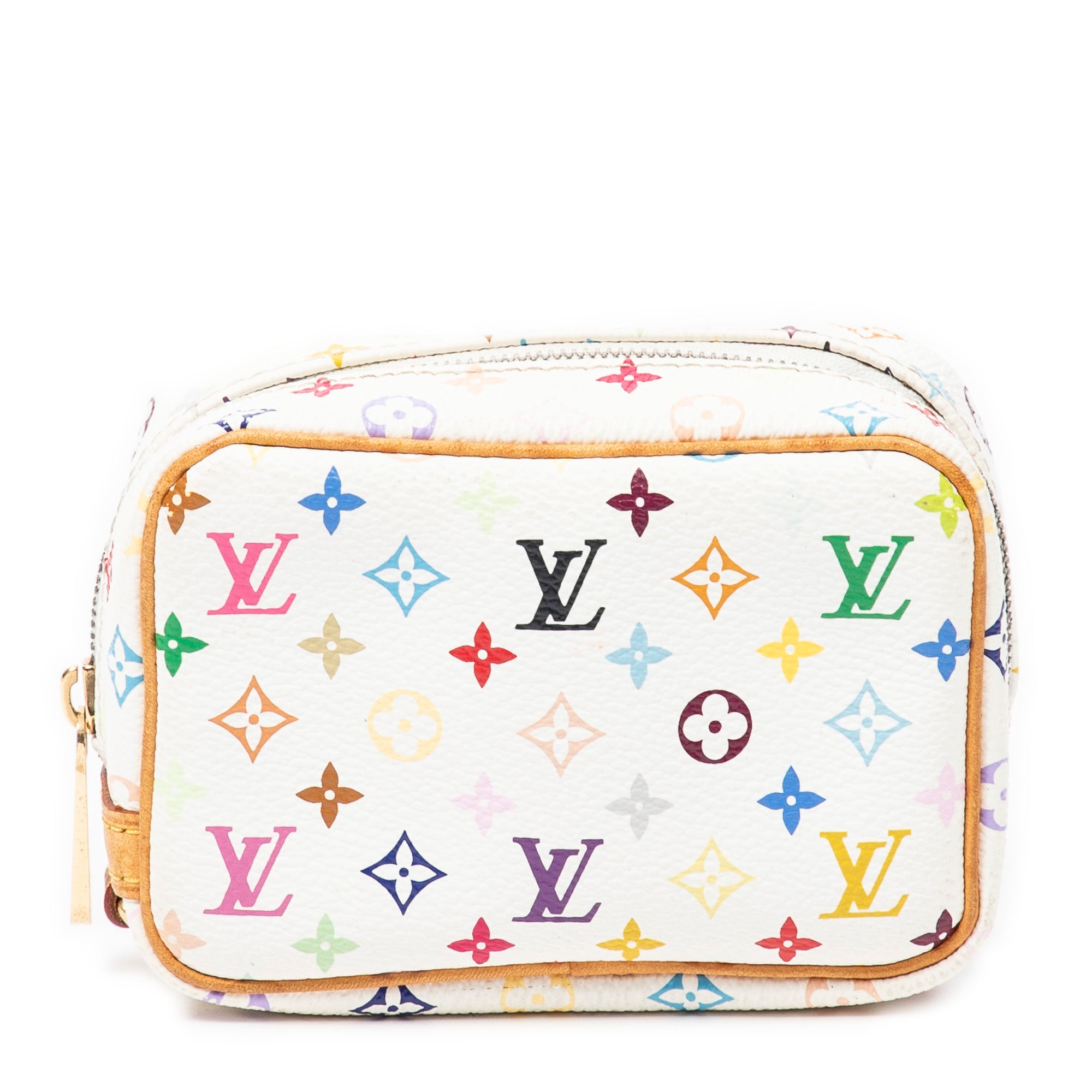 Takashi Murakami Multicolore Wapity Pouch - Cute & Colorful Cosmetic Bag for Women, Perfect for Makeup, Travel & Everyday Use