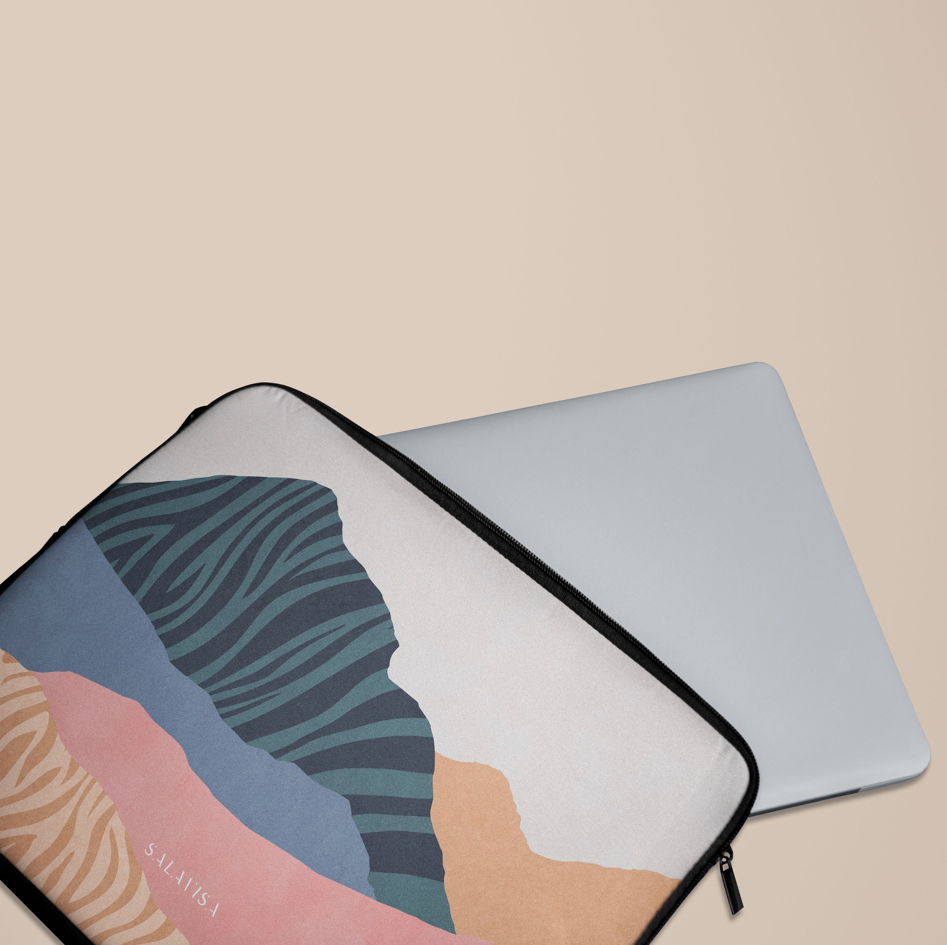 Pale Tranquility Laptop Sleeve - 13 Inch Protective Case for MacBook Air/Pro - Lightweight & Water-Resistant Laptop Sleeve for Work, School & Travel