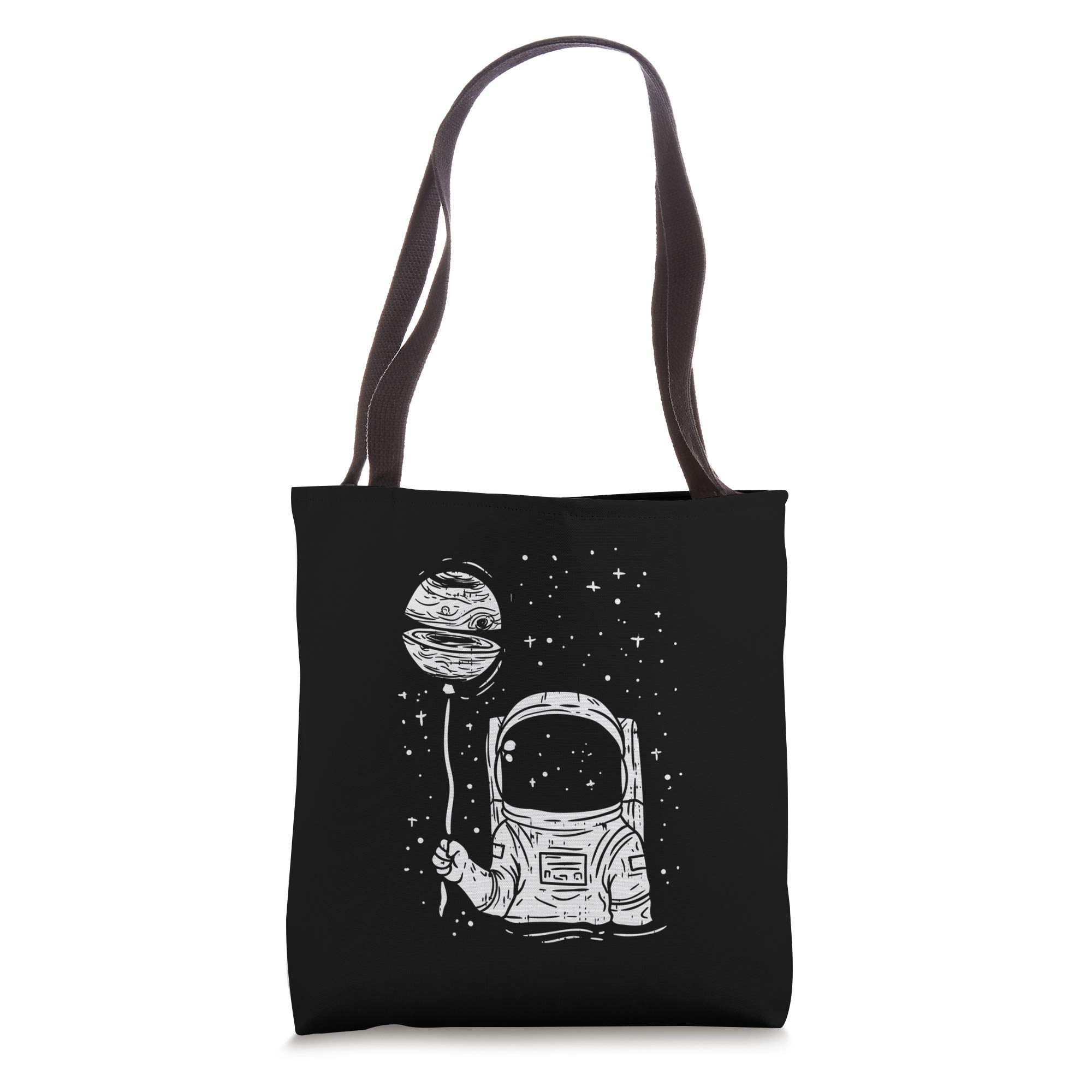 Astronaut Tote Bag with Galaxy & Planet Print - Space-Themed Reusable Shopping Bag for Boys, Girls & Space Lovers - Perfect for School, Grocery Shopping & Space-Themed Parties