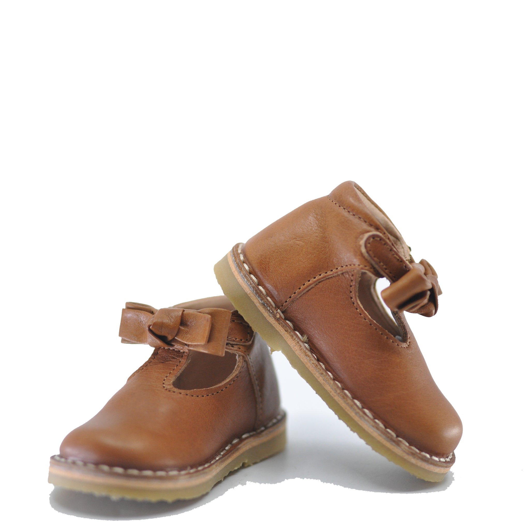 Petit Nord Baby Bootie Luggage Bow - Soft Leather Infant Shoes for Newborns & Toddlers - Perfect for Travel, Photography & Special Occasions