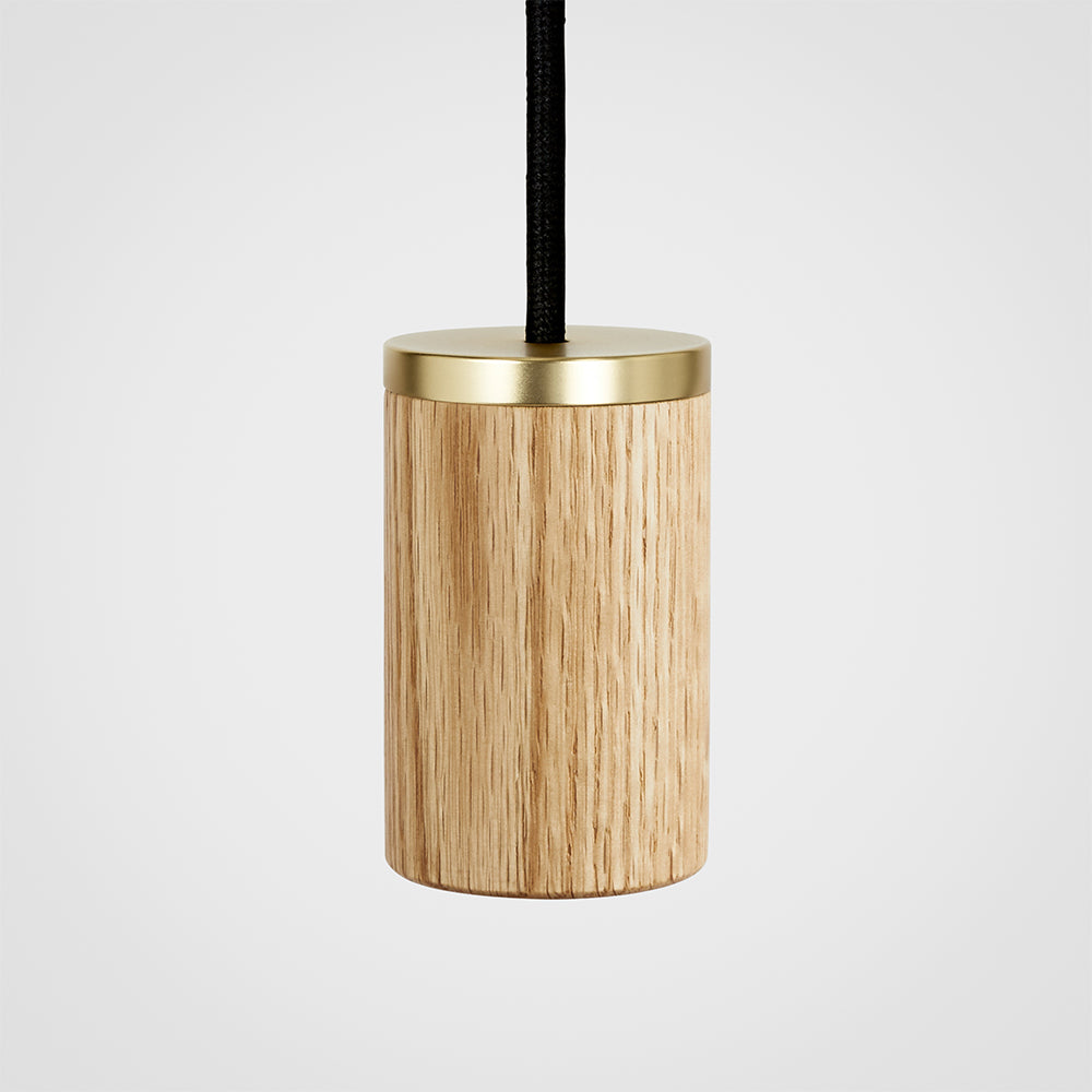 Sphere III Oak Pendant Light - Modern Hanging Fixture for Kitchen Island, Dining Room & Bedroom Lighting