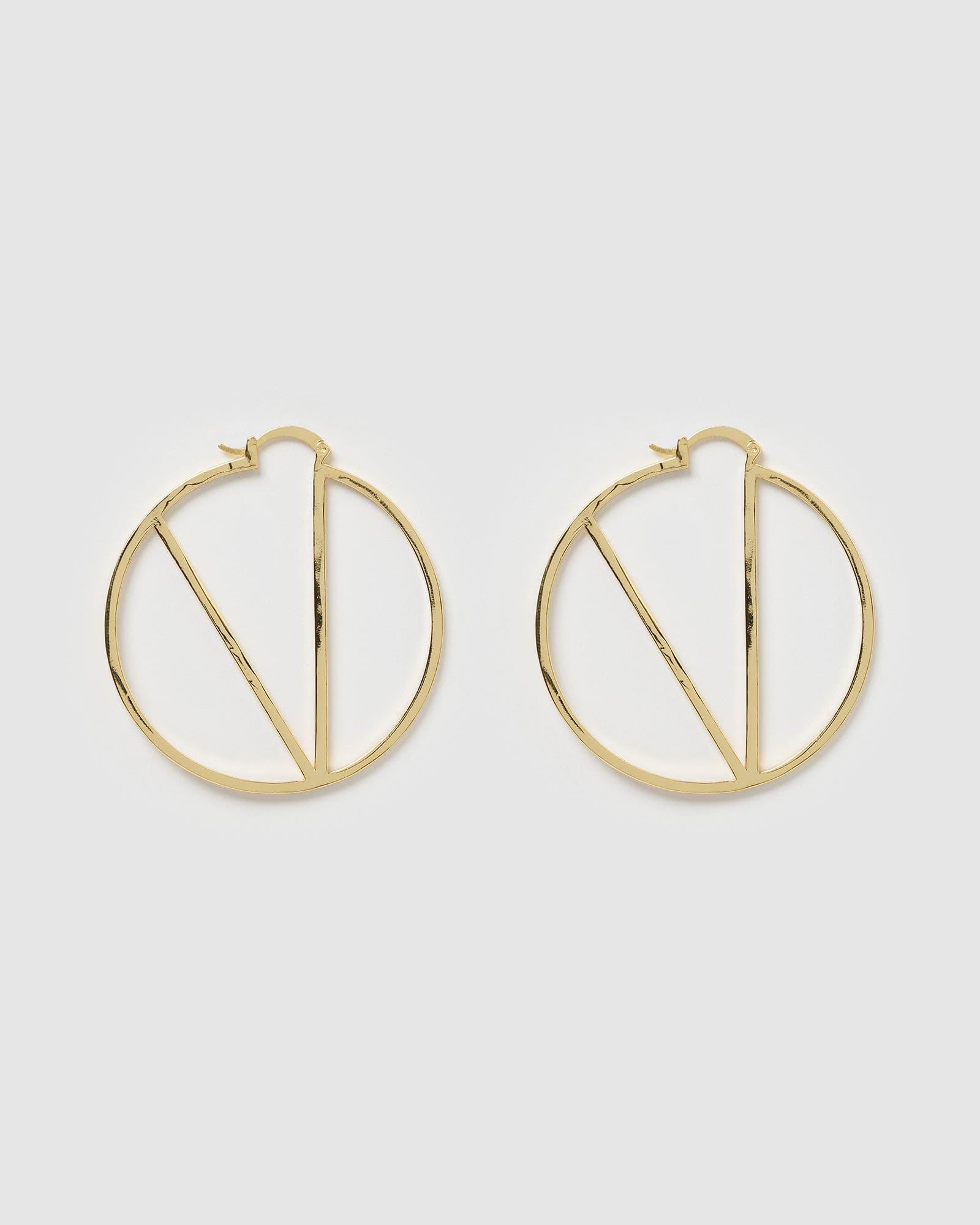 Izoa Alphabet Letter V Hoop Earrings - Sterling Silver Initial Jewelry for Women - Perfect for Gifts, Birthdays, and Everyday Fashion