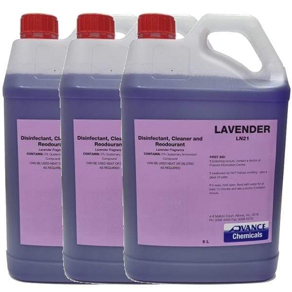 Advanced Chemicals Lavender Disinfectant Cleaner & Deodorizer - Multi-Surface Sanitizer for Home, Office, and Commercial Use