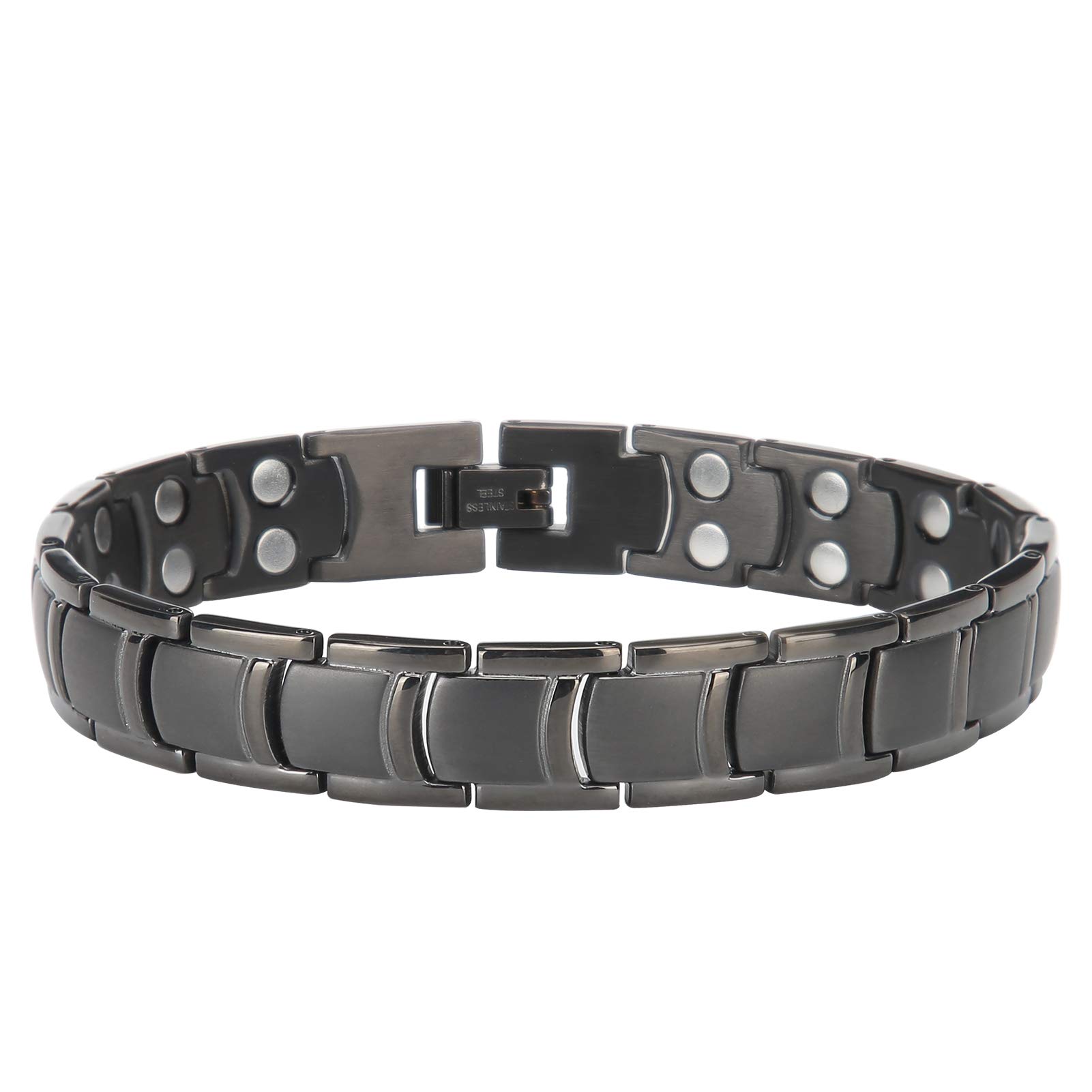 Ultra Strength Magnetic Therapy Bracelet for Arthritis Pain Relief & Carpal Tunnel - Adjustable Stainless Steel Health Bracelet for Men - Perfect for Work, Sports & Daily Comfort
