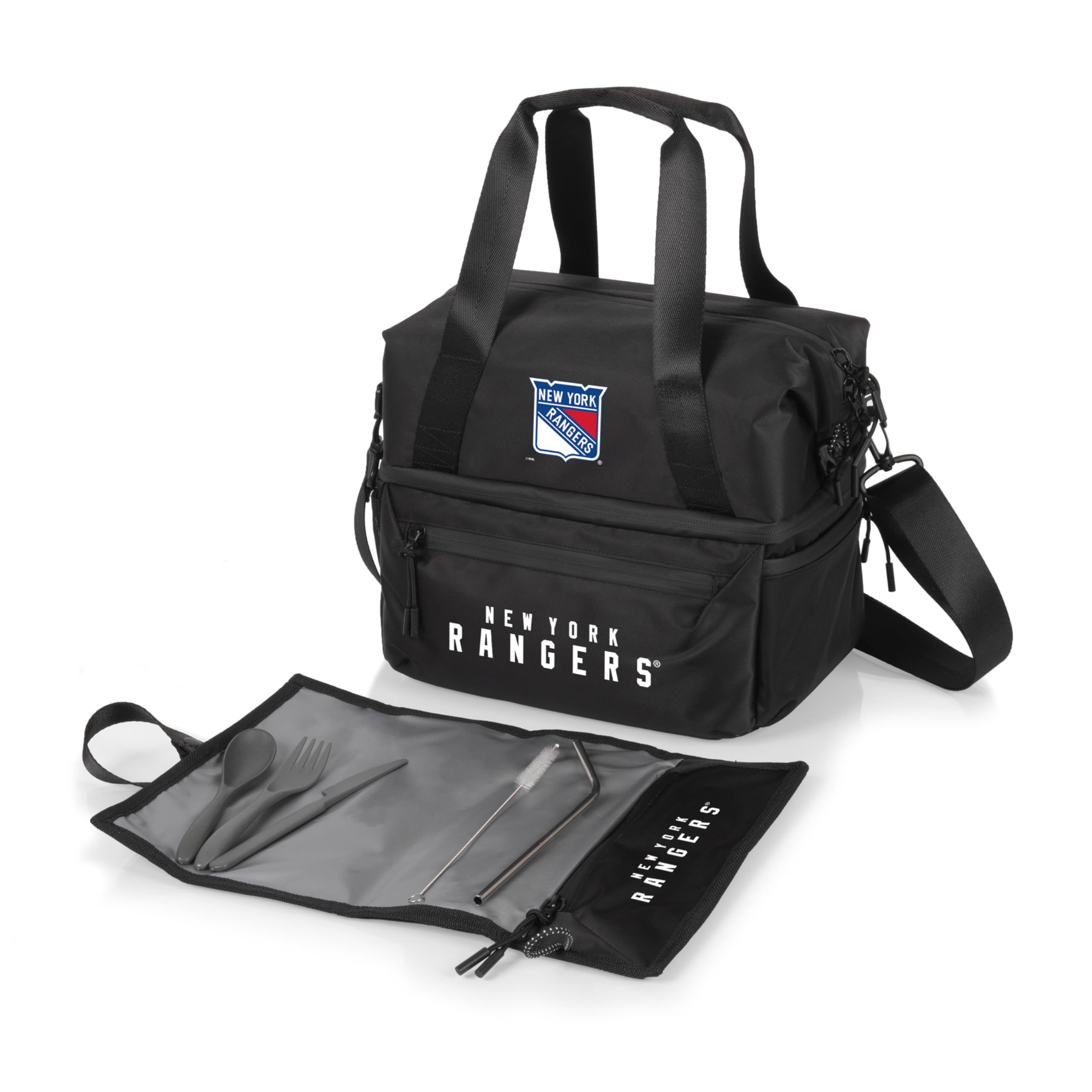PICNIC TIME NHL Tarana Insulated Lunch Bag Cooler with Utensils - Eco-Friendly Recycled Material Lunch Box & Picnic Set - Perfect for Work, School, Outdoor Adventures & Picnics
