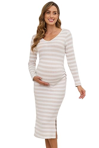 Almond White Stripe