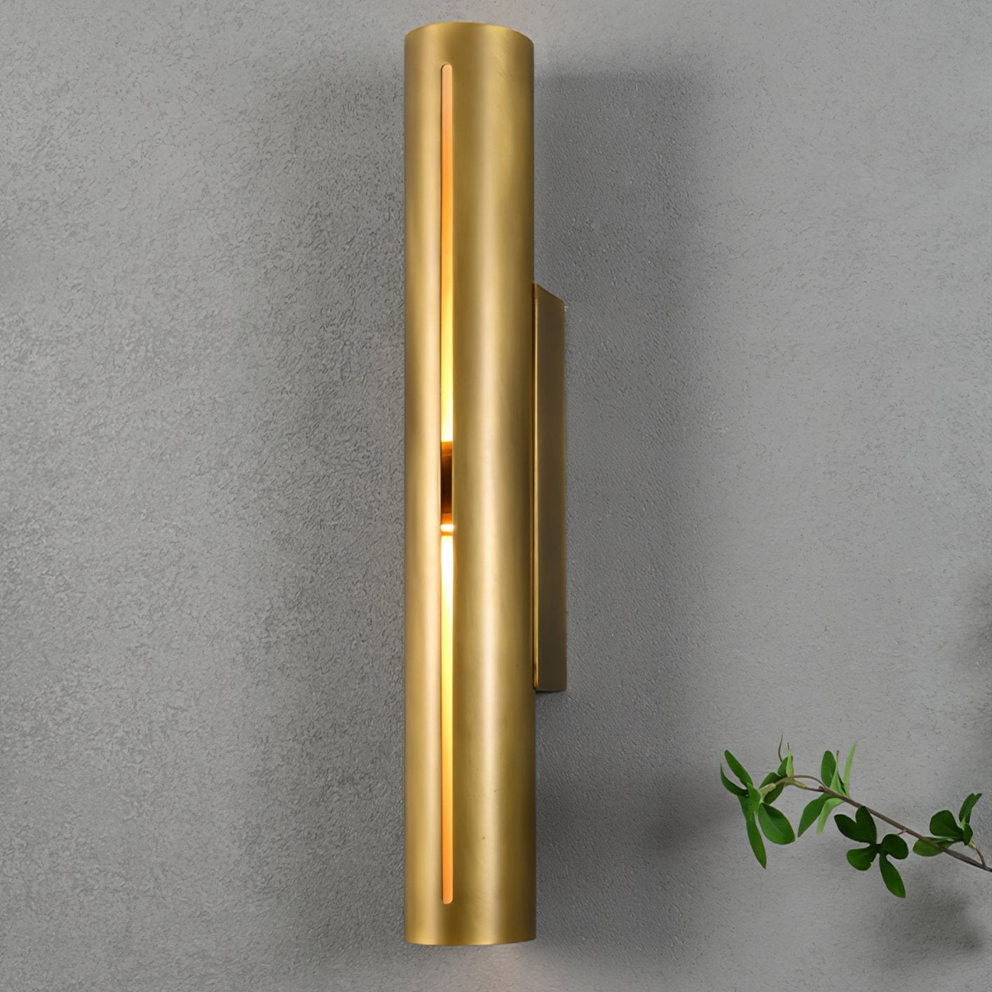 Modern Aria Cylinder Wall Light - Sleek LED Sconce for Bedroom, Living Room & Hallway - Dimmable Indoor Lighting Fixture for Home Decor