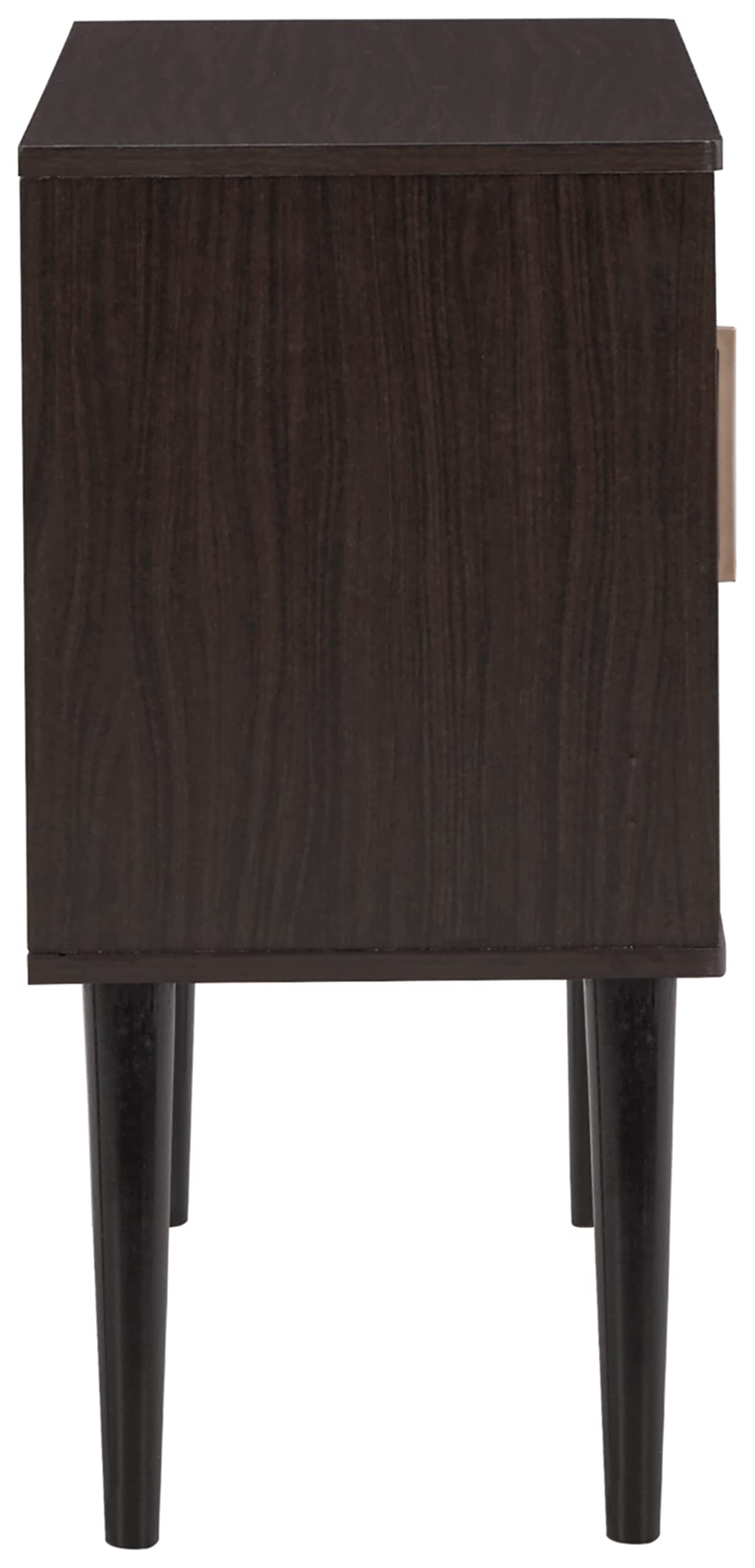 Signature Design by Ashley Orinfield Contemporary 2-Door Accent Cabinet in Dark Brown - Perfect for Living Room Storage & Modern Home Decor
