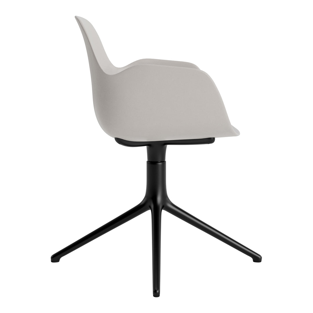 Modern Form Armchair with 4L Swivel Base - Ergonomic Office Chair for Home & Workspace - Perfect for Working, Gaming, and Relaxing