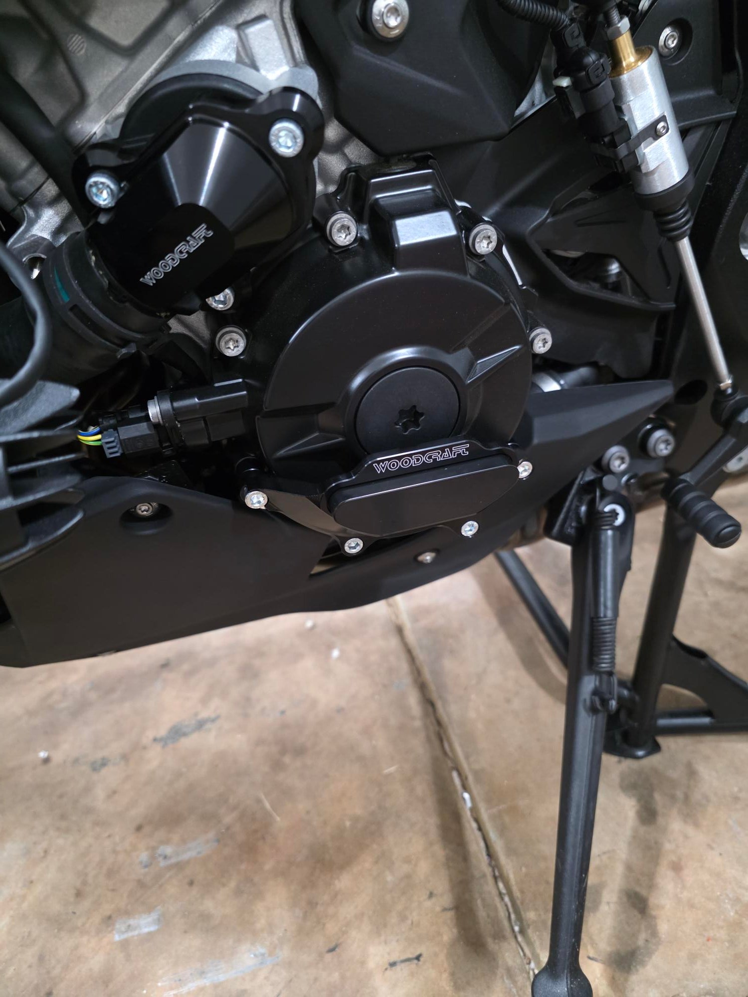 BMW S1000XR Stator Cover Protector with Skid Plate - Engine Guard for Off-Road & Adventure Riding - Fits 60 0758LC Model - Motorcycle Protection Gear for Rough Terrain & Long-Distance Tours