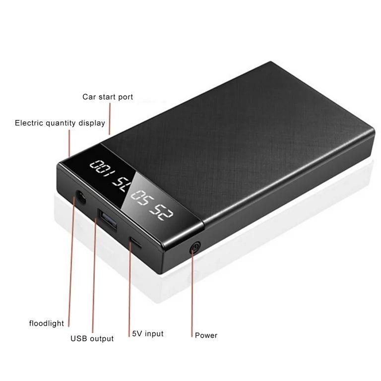 Portable Car Jump Starter with Built-in Flashlight - Emergency Battery Booster for Dead Car Battery - Perfect for Roadside Emergencies, Camping & Outdoor Adventures