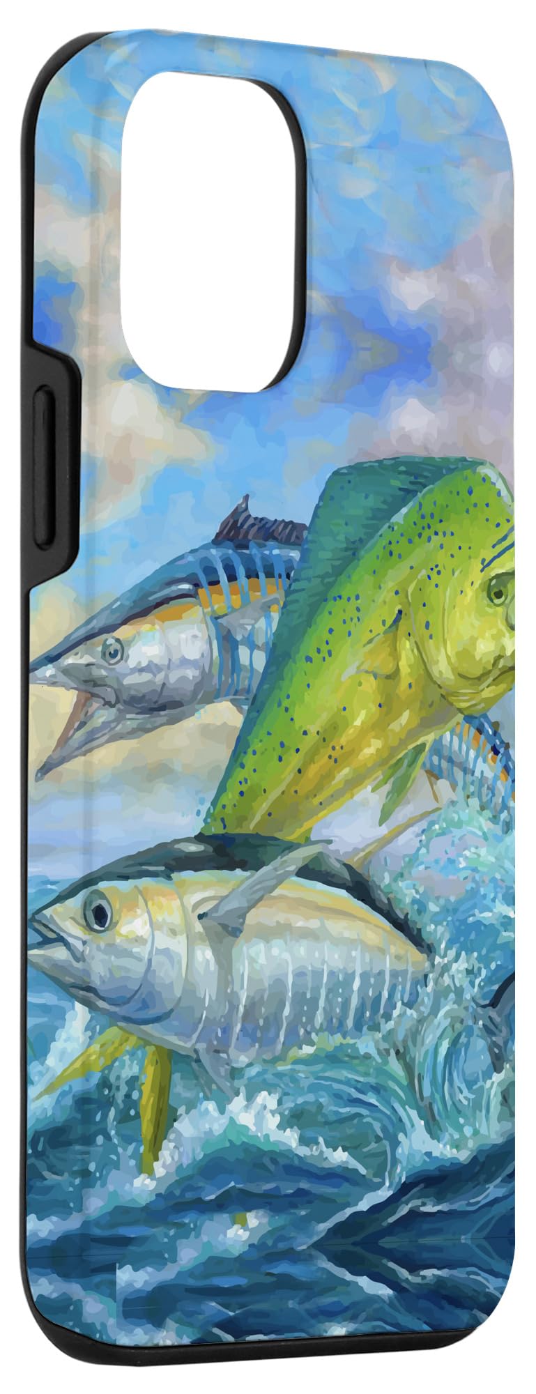 iPhone 12 Mini Cute Mahi Mahi Fishing Fish Tuna Phone Case - Durable Protective Cover for Outdoor Adventures & Beach Vacations
