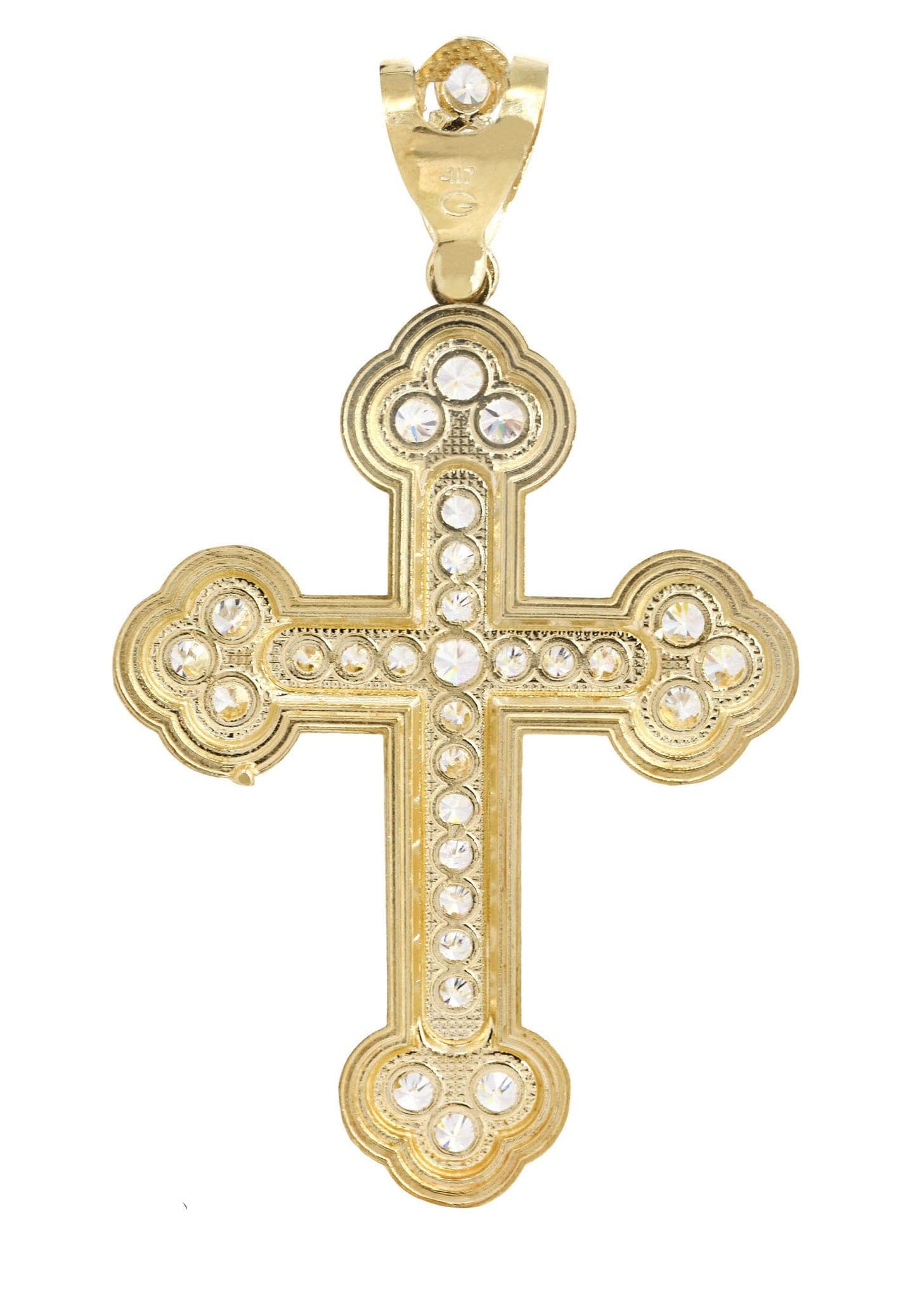 10K Gold Cross Pendant Necklace for Women & Men - 12.8 Grams Solid Gold Religious Jewelry - Perfect for Baptism, First Communion, Confirmation & Everyday Wear
