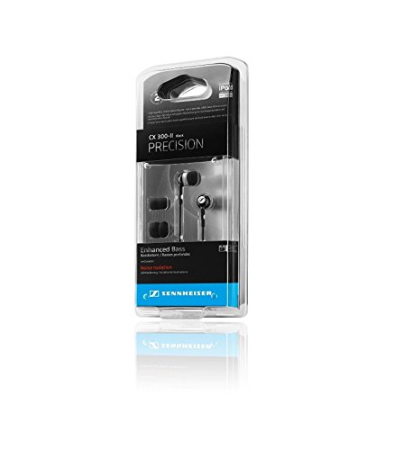 Sennheiser CX 300B MK II Premium Noise Isolating Earbuds with Enhanced Bass - High Fidelity Sound for Music, Gaming & Travel (Black) - Perfect for Commuting, Workouts & Audiophiles